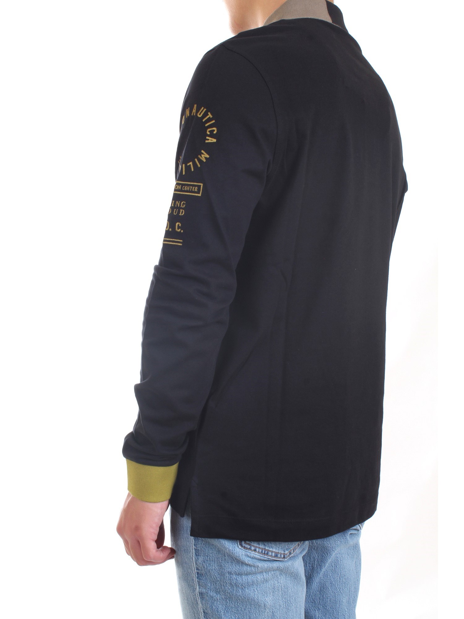 AERONAUTICA MILITARE 212PO1575P173 Black Clothing Man Polo shirt AERONAUTICA MILITARE 212PO1575P173 Black Clothing Man Polo shirt