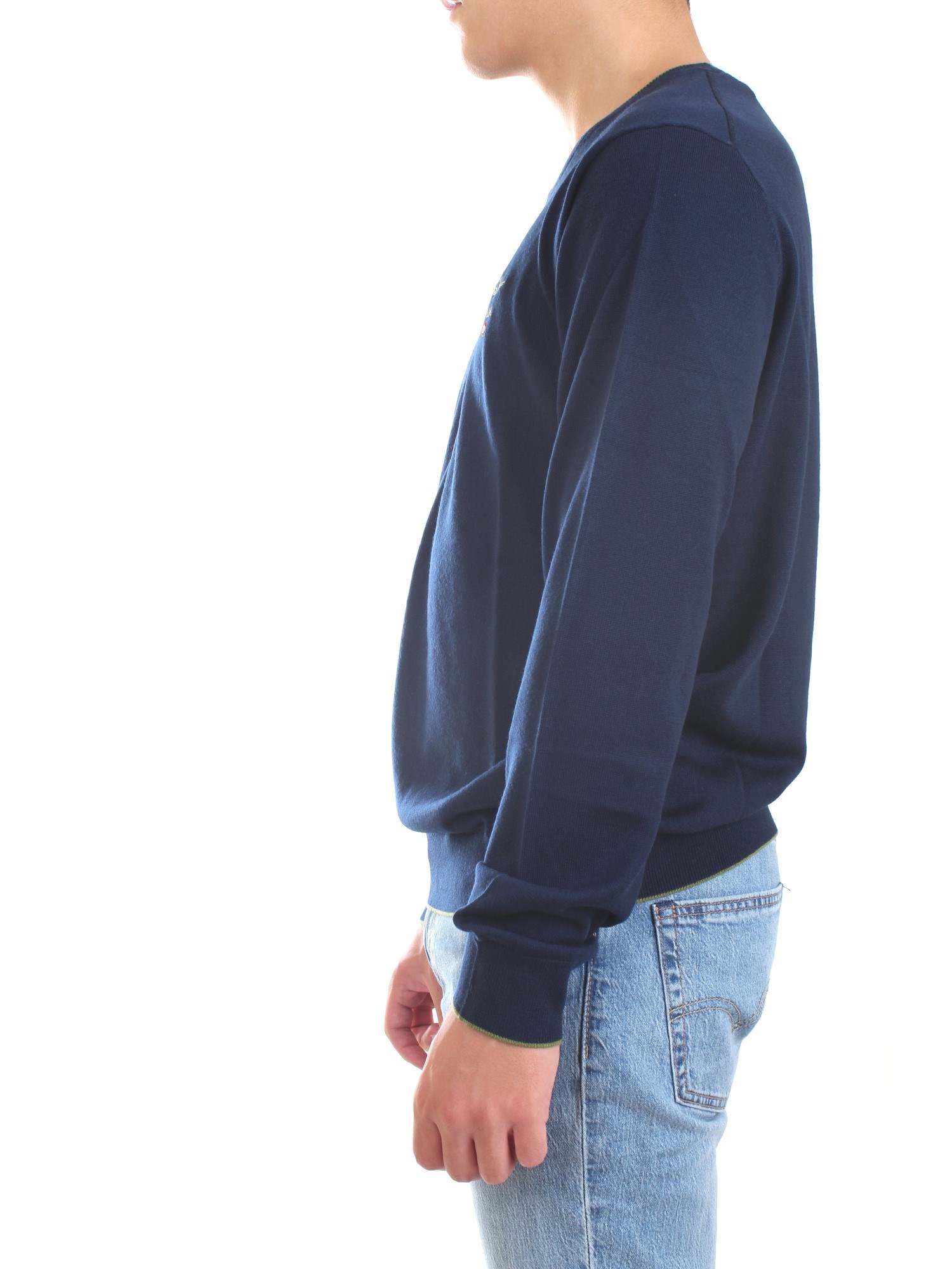 AERONAUTICA MILITARE 212MA1344L415 Blue Clothing Man Sweater AERONAUTICA MILITARE 212MA1344L415 Blue Clothing Man Sweater