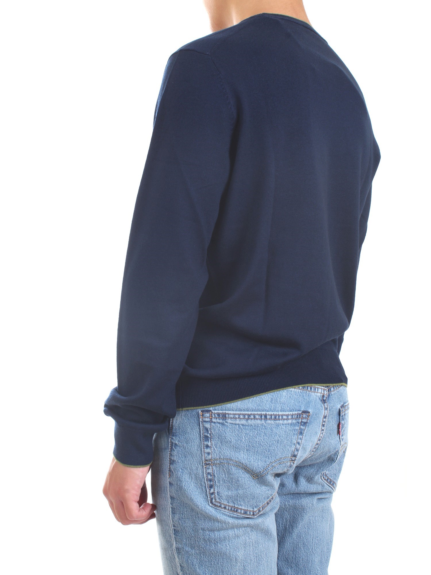 AERONAUTICA MILITARE 212MA1344L415 Blue Clothing Man Sweater AERONAUTICA MILITARE 212MA1344L415 Blue Clothing Man Sweater