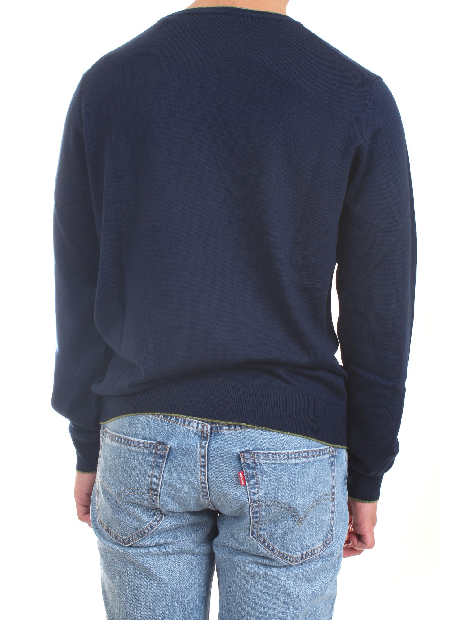 AERONAUTICA MILITARE 212MA1344L415 Blue Clothing Man Sweater AERONAUTICA MILITARE 212MA1344L415 Blue Clothing Man Sweater