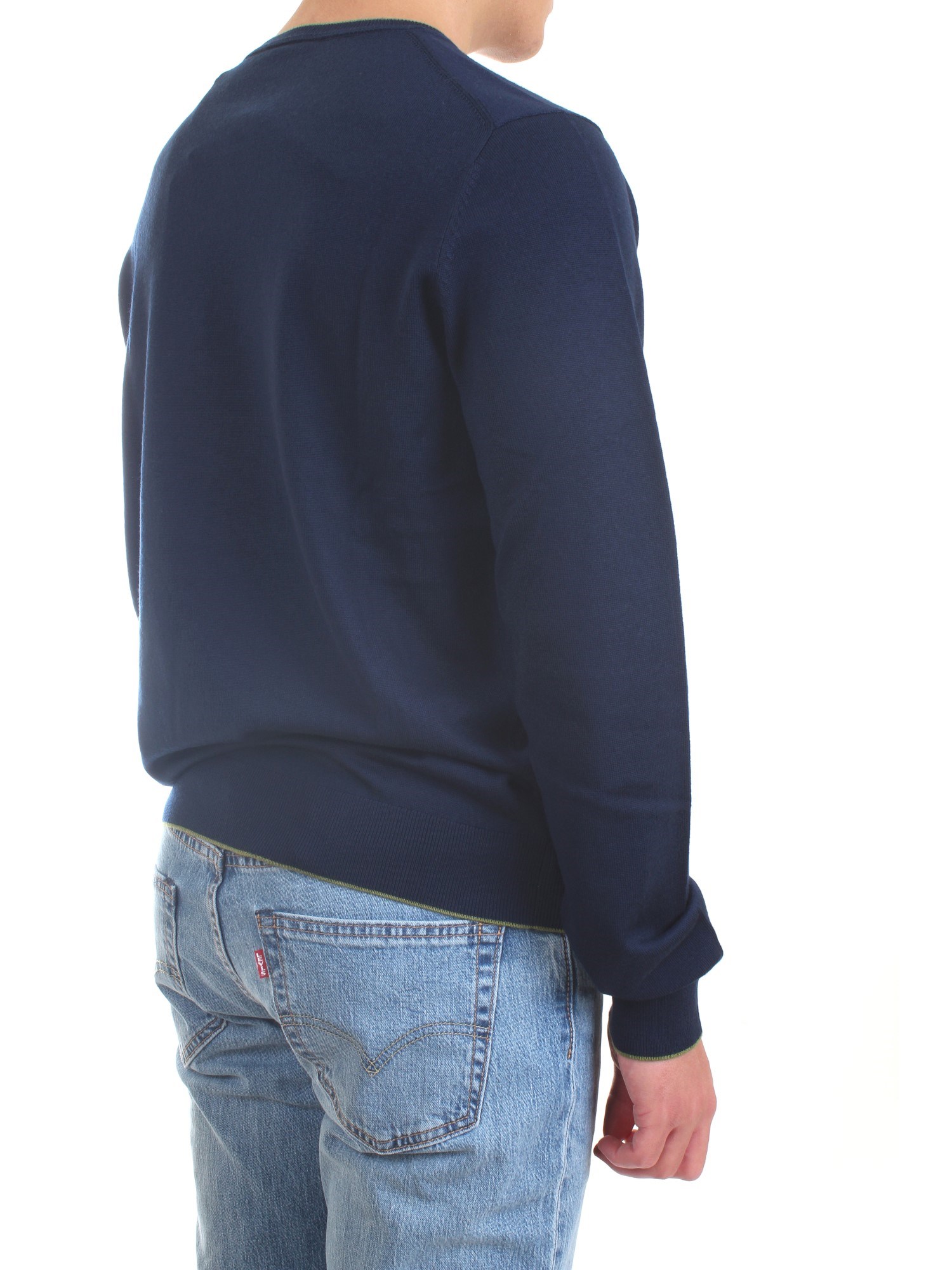 AERONAUTICA MILITARE 212MA1344L415 Blue Clothing Man Sweater AERONAUTICA MILITARE 212MA1344L415 Blue Clothing Man Sweater