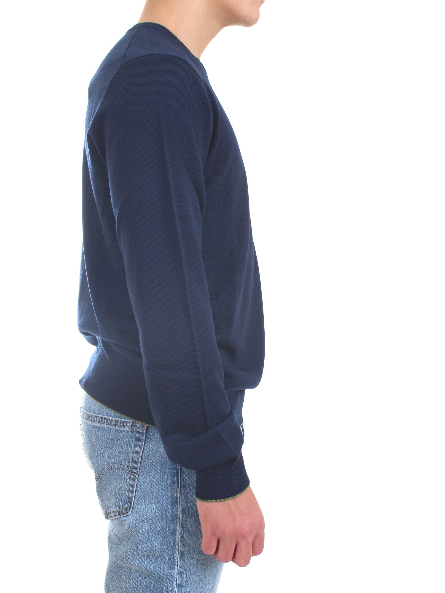 AERONAUTICA MILITARE 212MA1344L415 Blue Clothing Man Sweater AERONAUTICA MILITARE 212MA1344L415 Blue Clothing Man Sweater