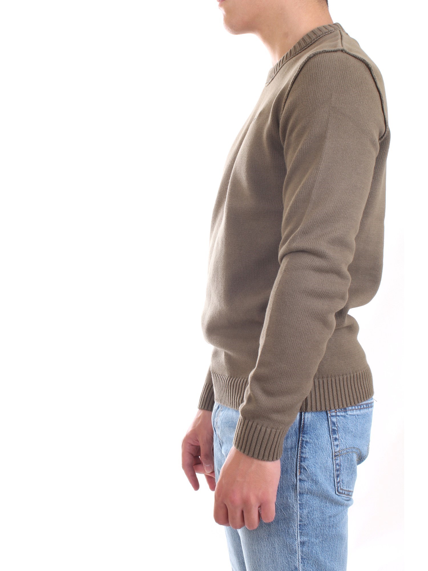AERONAUTICA MILITARE 212MA1276L408 Khaki green Clothing Man Sweater AERONAUTICA MILITARE 212MA1276L408 Khaki green Clothing Man Sweater