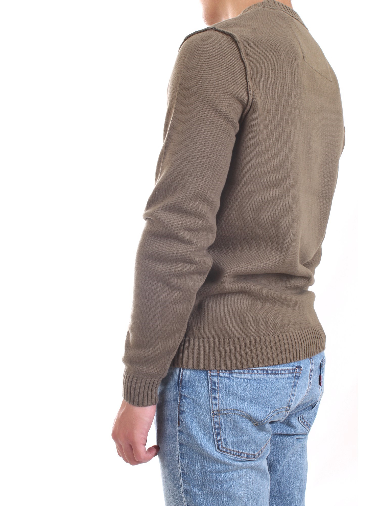 AERONAUTICA MILITARE 212MA1276L408 Khaki green Clothing Man Sweater AERONAUTICA MILITARE 212MA1276L408 Khaki green Clothing Man Sweater