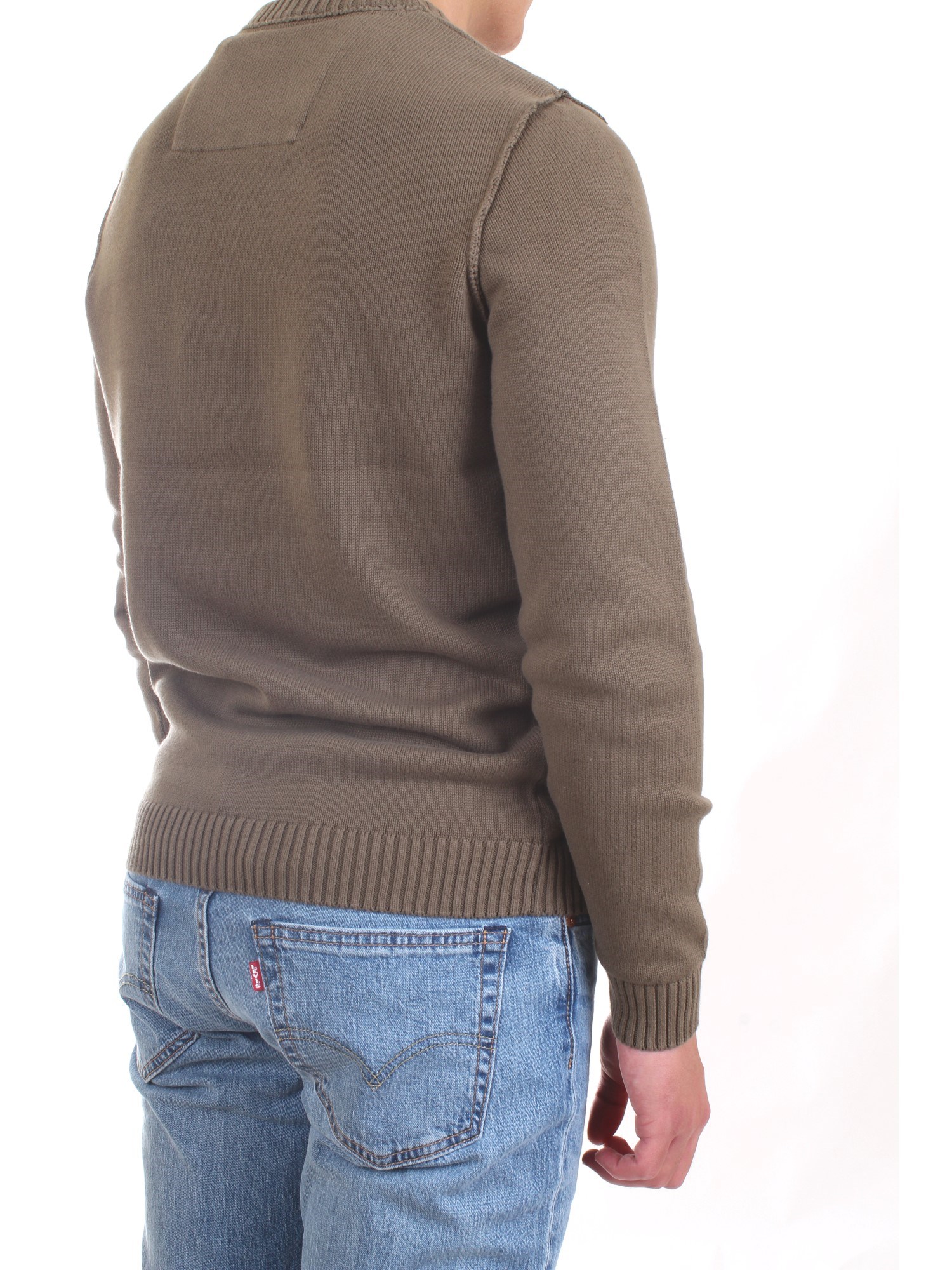 AERONAUTICA MILITARE 212MA1276L408 Khaki green Clothing Man Sweater AERONAUTICA MILITARE 212MA1276L408 Khaki green Clothing Man Sweater