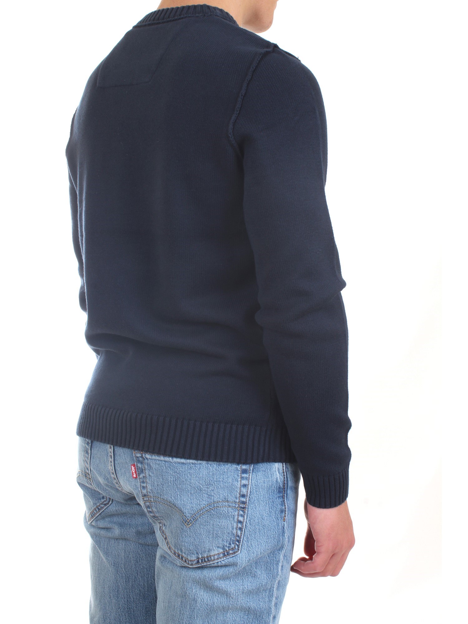 AERONAUTICA MILITARE 212MA1276L408 Blue Clothing Man Sweater AERONAUTICA MILITARE 212MA1276L408 Blue Clothing Man Sweater