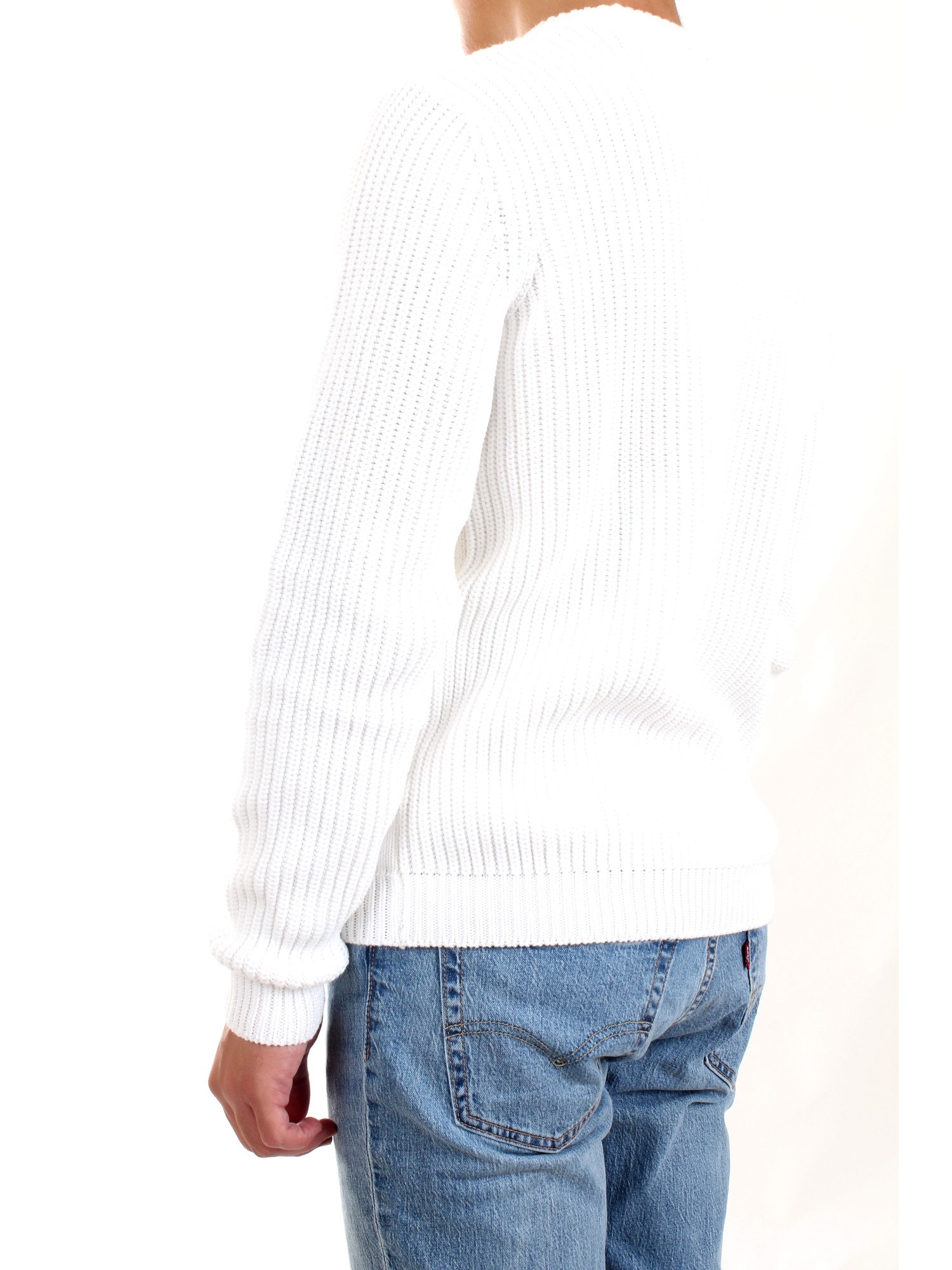 AERONAUTICA MILITARE 212MA1280L409 White Clothing Man Sweater AERONAUTICA MILITARE 212MA1280L409 White Clothing Man Sweater