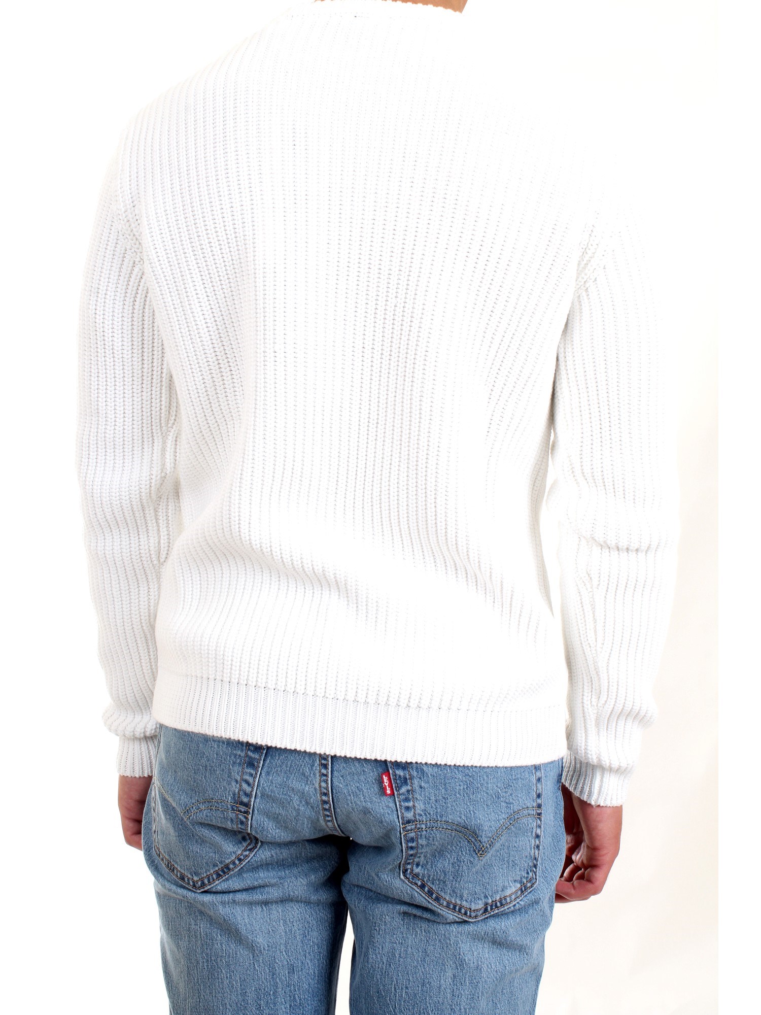 AERONAUTICA MILITARE 212MA1280L409 White Clothing Man Sweater AERONAUTICA MILITARE 212MA1280L409 White Clothing Man Sweater