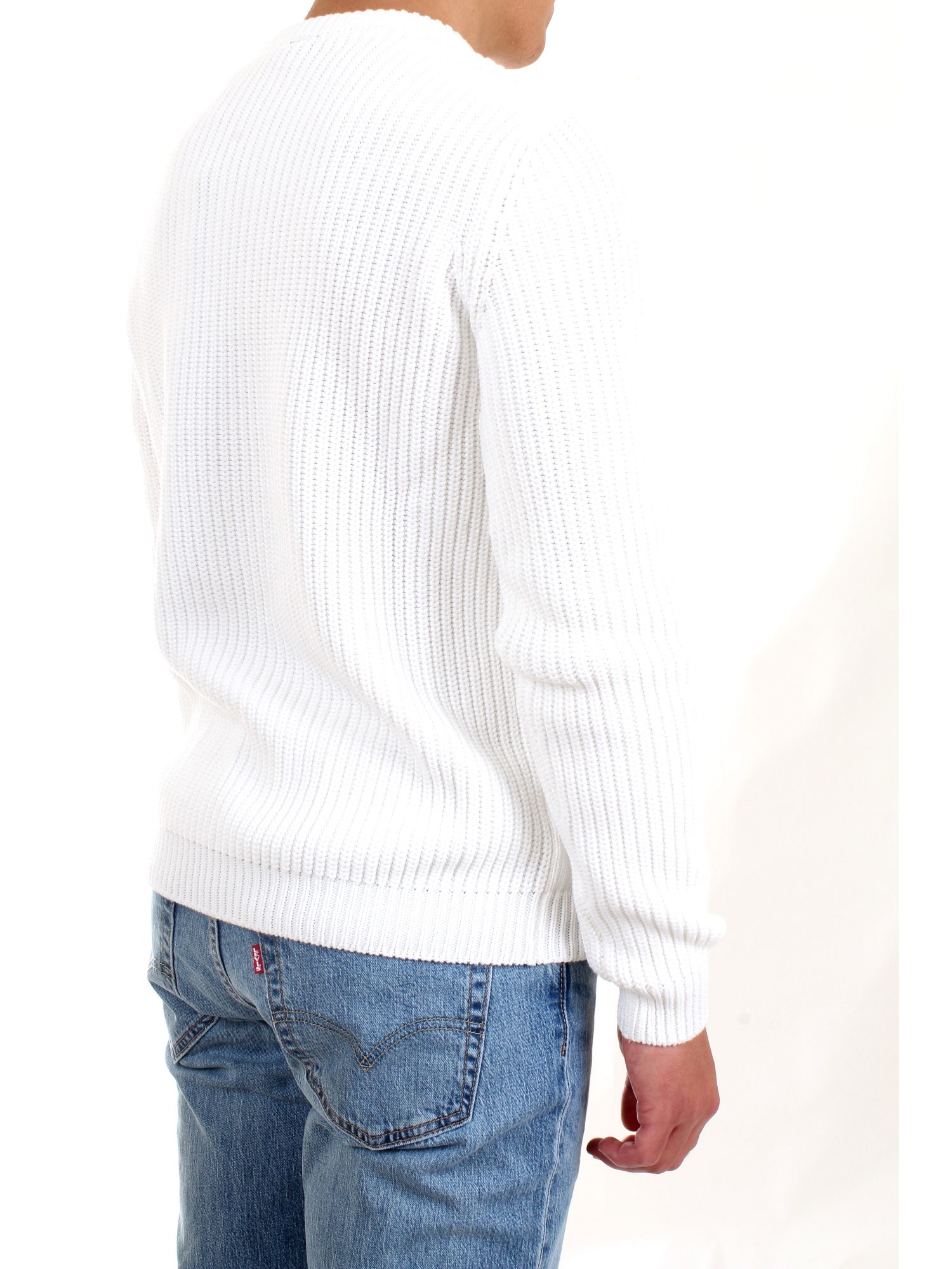 AERONAUTICA MILITARE 212MA1280L409 White Clothing Man Sweater AERONAUTICA MILITARE 212MA1280L409 White Clothing Man Sweater
