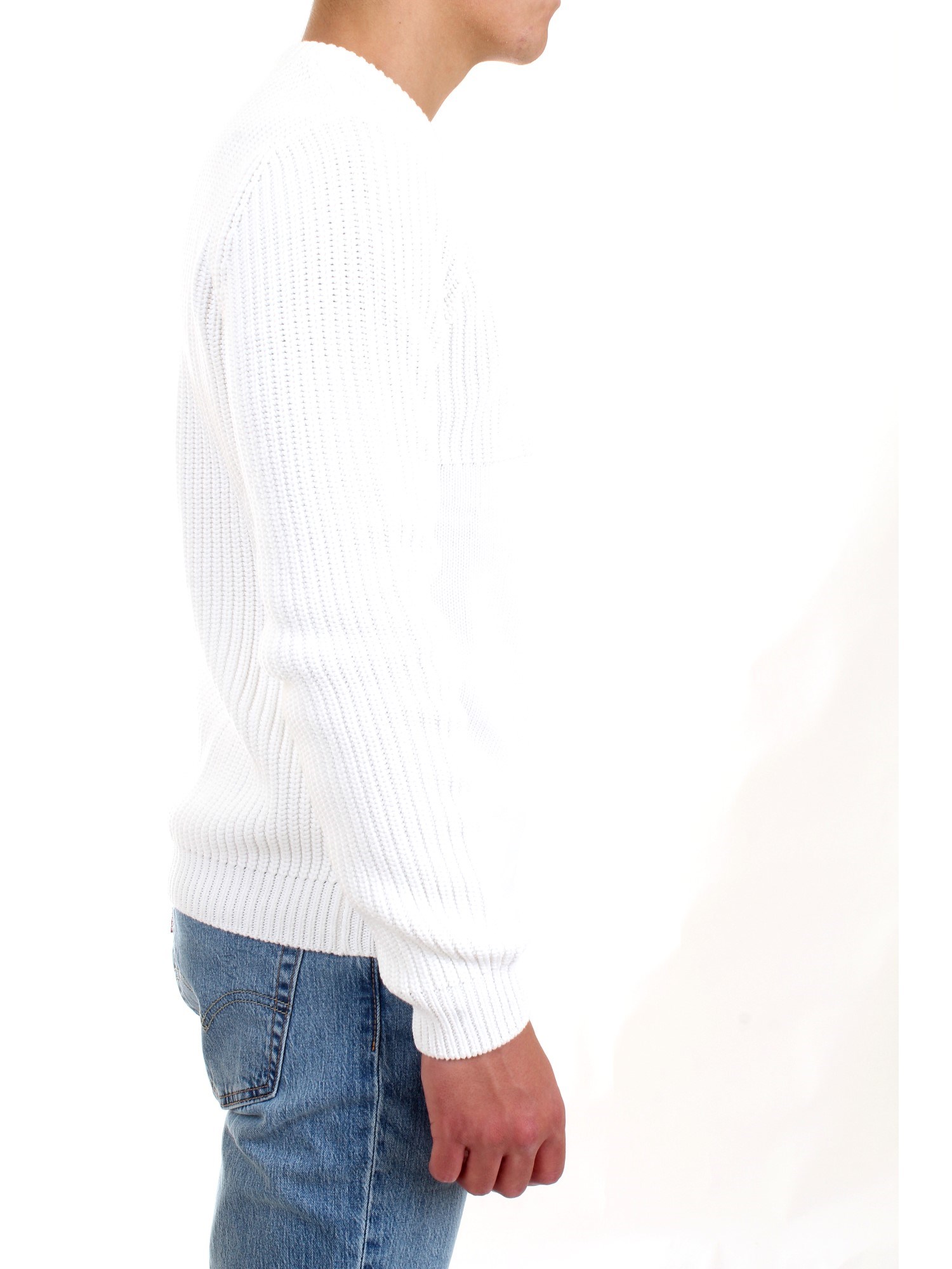 AERONAUTICA MILITARE 212MA1280L409 White Clothing Man Sweater AERONAUTICA MILITARE 212MA1280L409 White Clothing Man Sweater