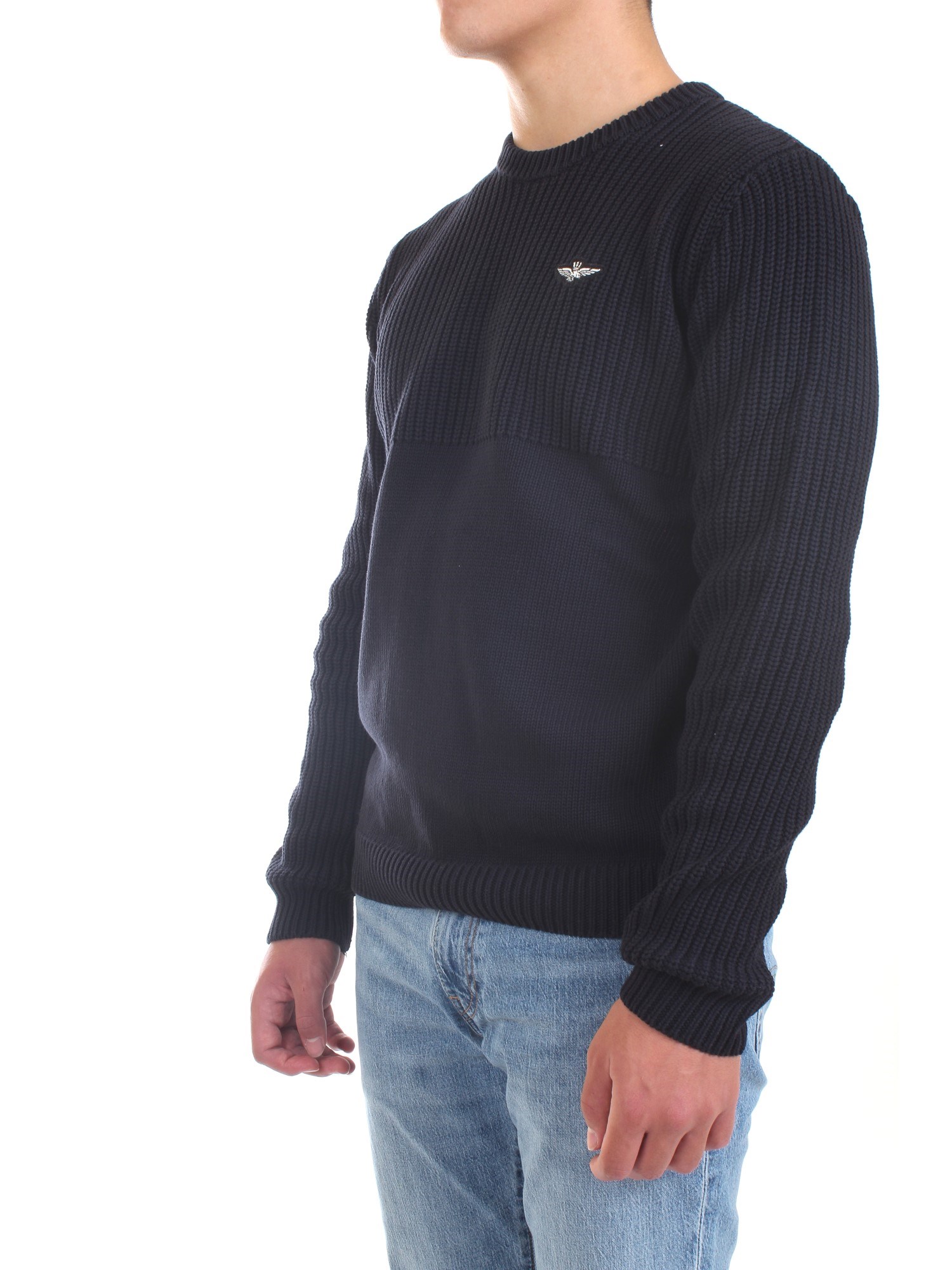 AERONAUTICA MILITARE 212MA1280L409 Blue Clothing Man Sweater AERONAUTICA MILITARE 212MA1280L409 Blue Clothing Man Sweater