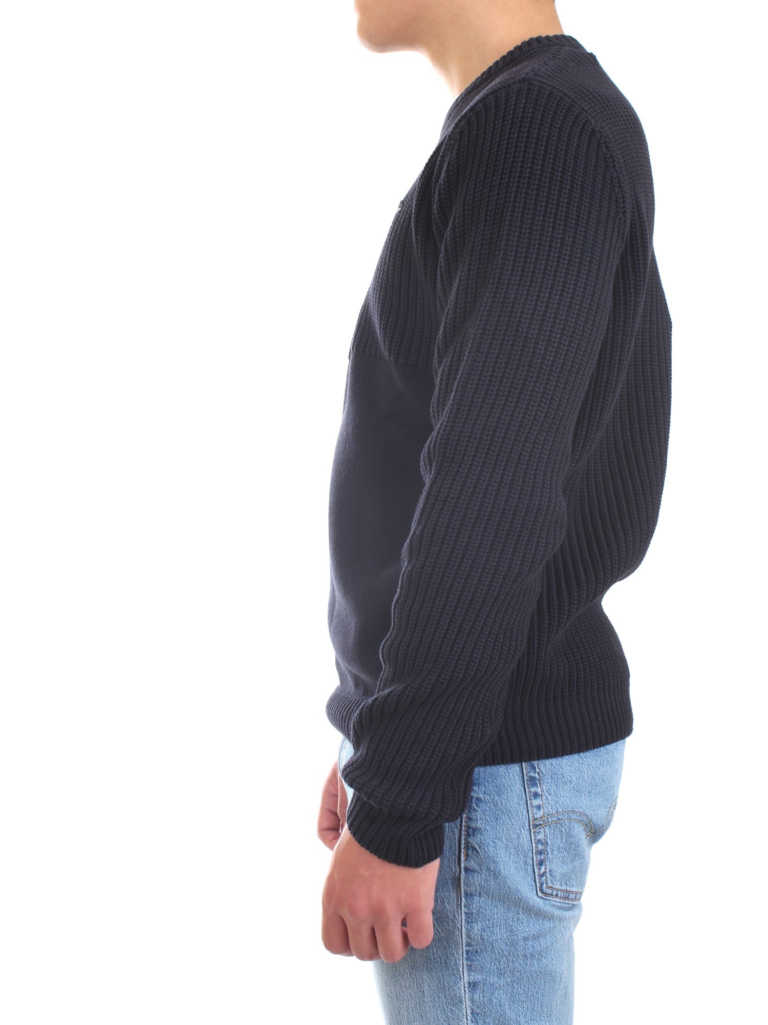 AERONAUTICA MILITARE 212MA1280L409 Blue Clothing Man Sweater AERONAUTICA MILITARE 212MA1280L409 Blue Clothing Man Sweater
