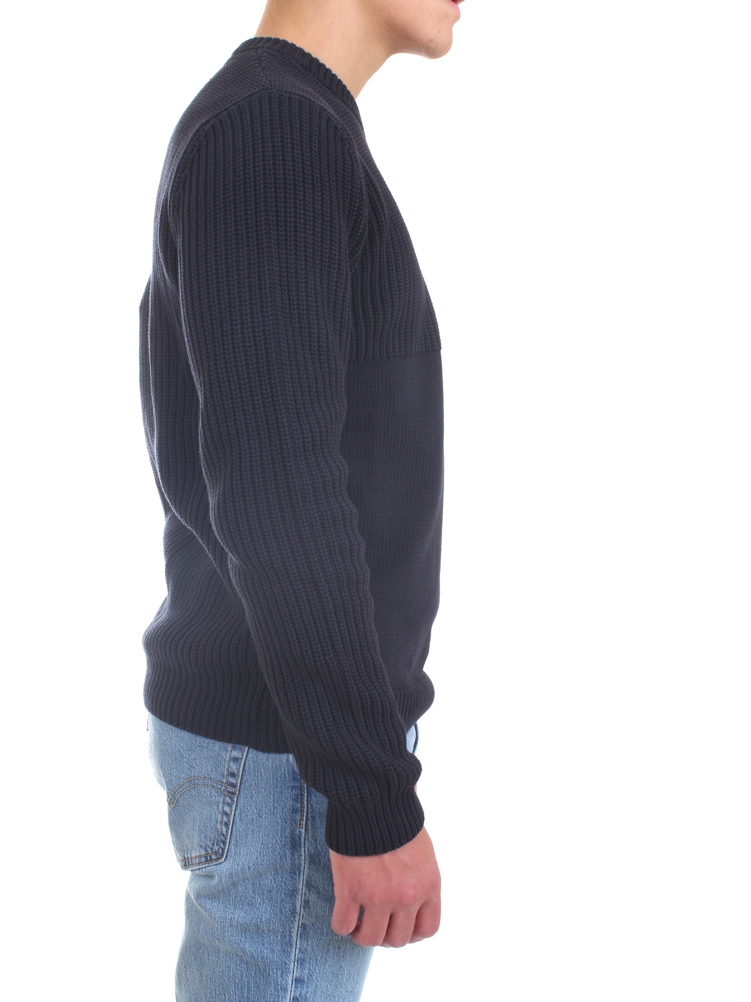 AERONAUTICA MILITARE 212MA1280L409 Blue Clothing Man Sweater AERONAUTICA MILITARE 212MA1280L409 Blue Clothing Man Sweater