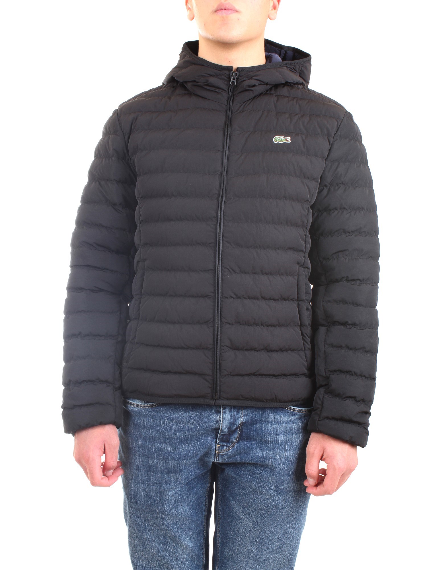 Lacoste BH1930 00 Black Clothing Man Duvet Lacoste BH1930 00 Black Clothing Man Duvet