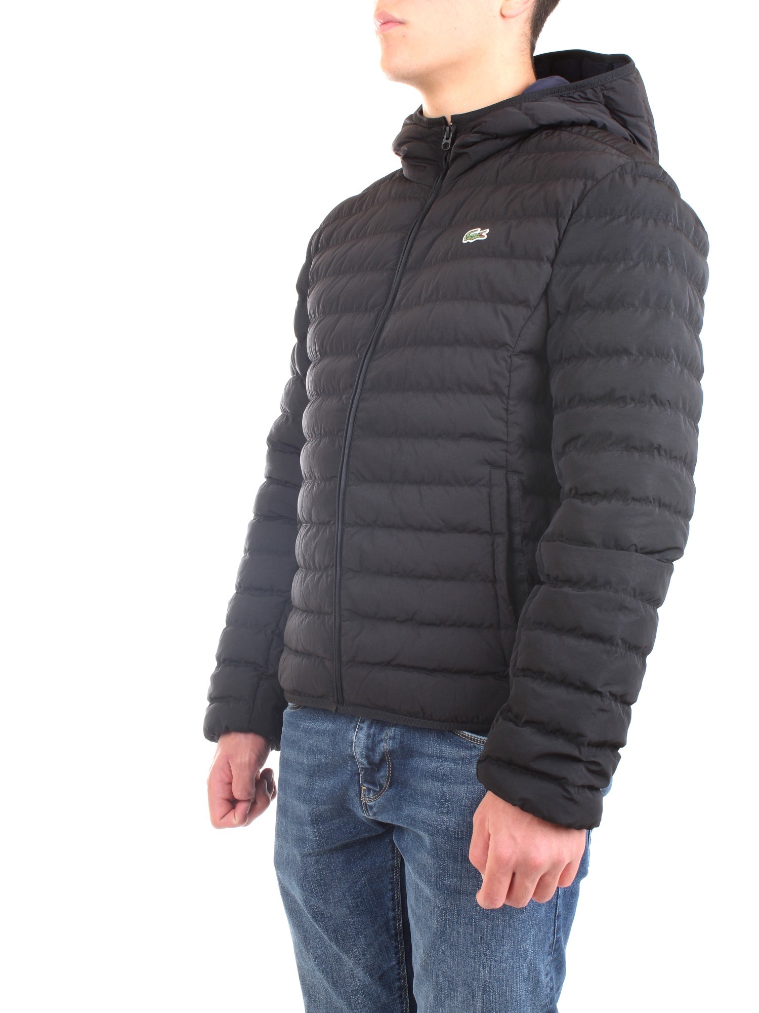 Lacoste BH1930 00 Black Clothing Man Duvet Lacoste BH1930 00 Black Clothing Man Duvet