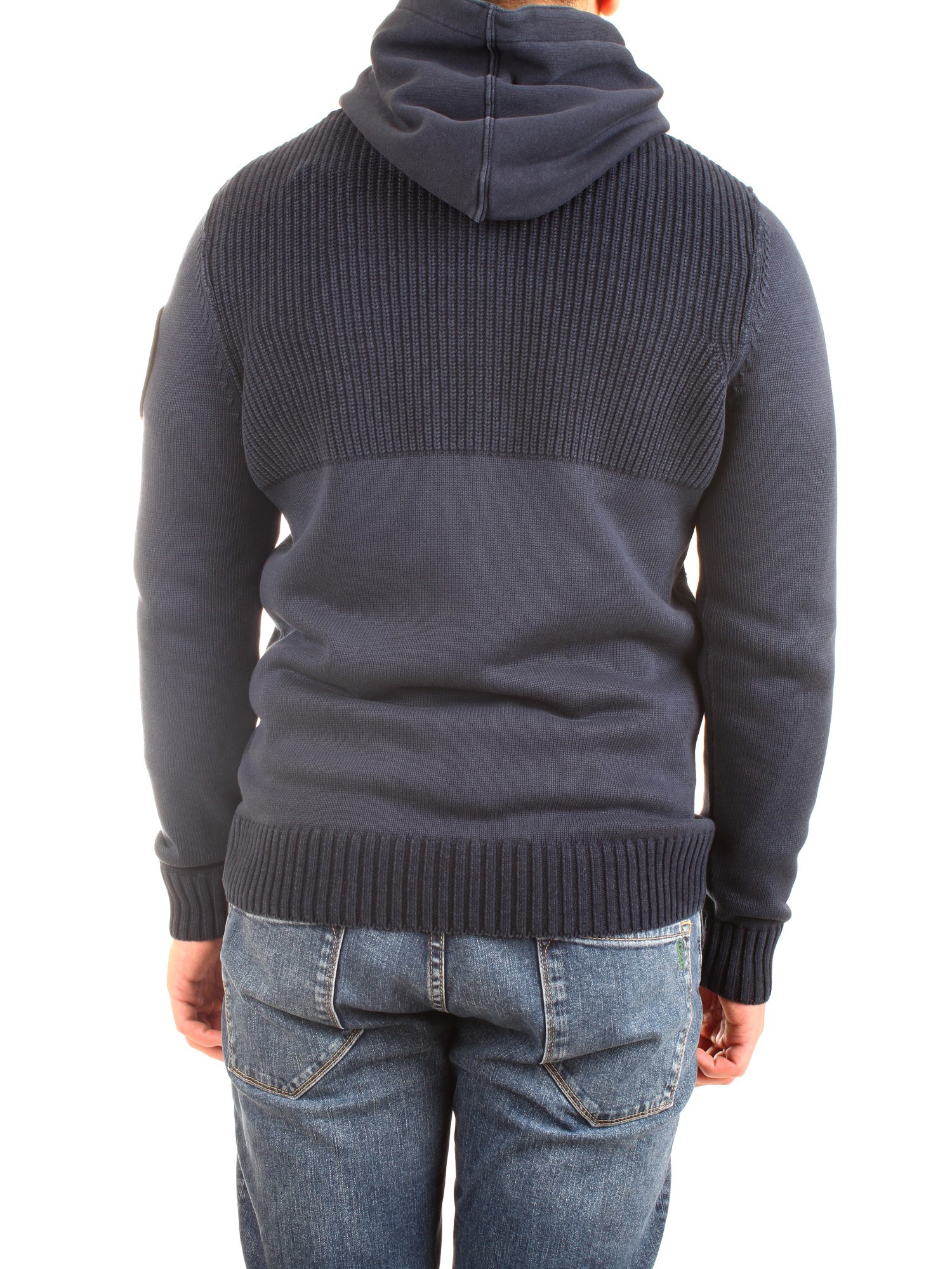 AERONAUTICA MILITARE 212MA1347L385 Blue Clothing Man Sweater AERONAUTICA MILITARE 212MA1347L385 Blue Clothing Man Sweater