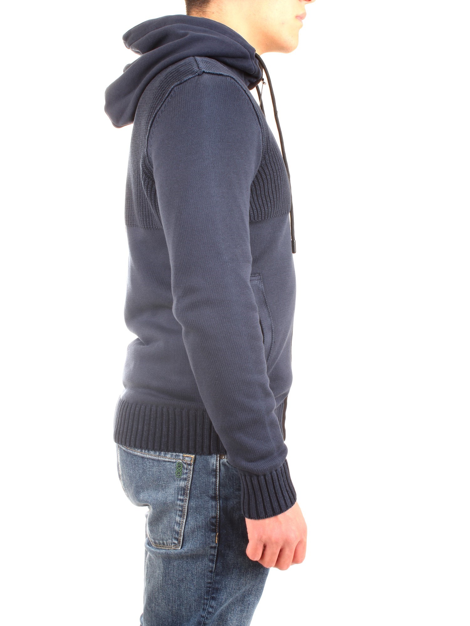 AERONAUTICA MILITARE 212MA1347L385 Blue Clothing Man Sweater AERONAUTICA MILITARE 212MA1347L385 Blue Clothing Man Sweater