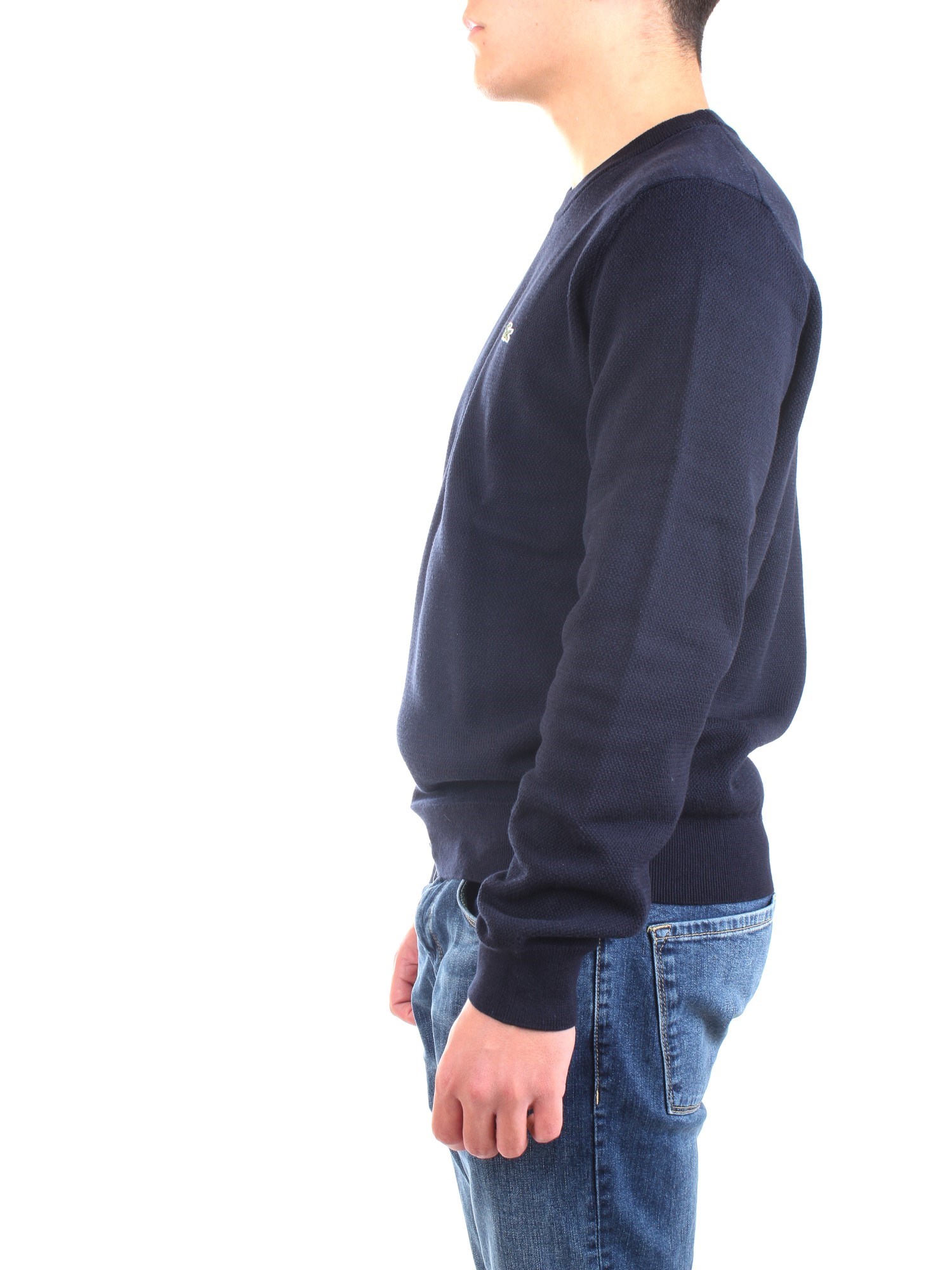 Lacoste AH1964 00 Blue Clothing Man Sweater Lacoste AH1964 00 Blue Clothing Man Sweater