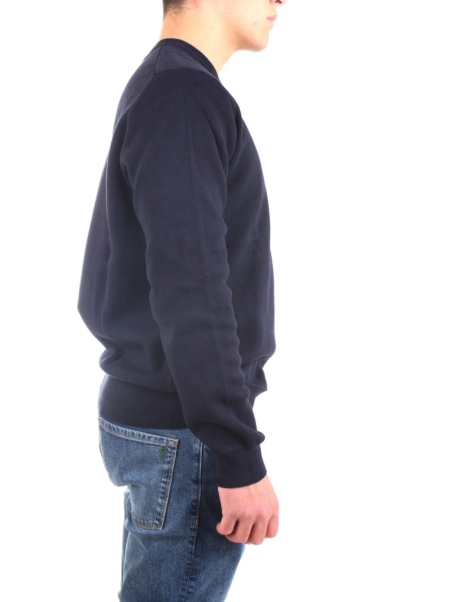 Lacoste AH1964 00 Blue Clothing Man Sweater Lacoste AH1964 00 Blue Clothing Man Sweater