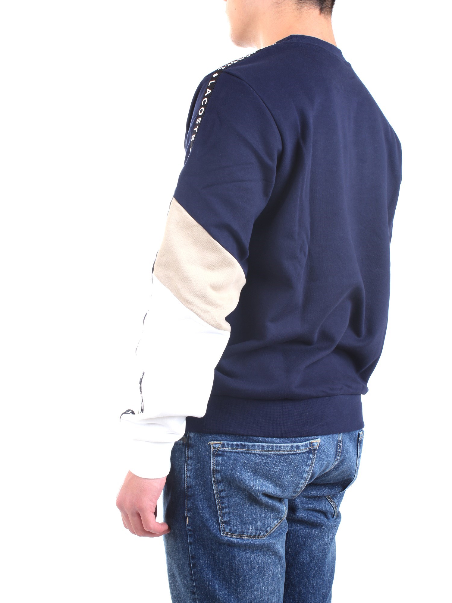 Lacoste SH6889 00 Blue Clothing Man Sweater Lacoste SH6889 00 Blue Clothing Man Sweater