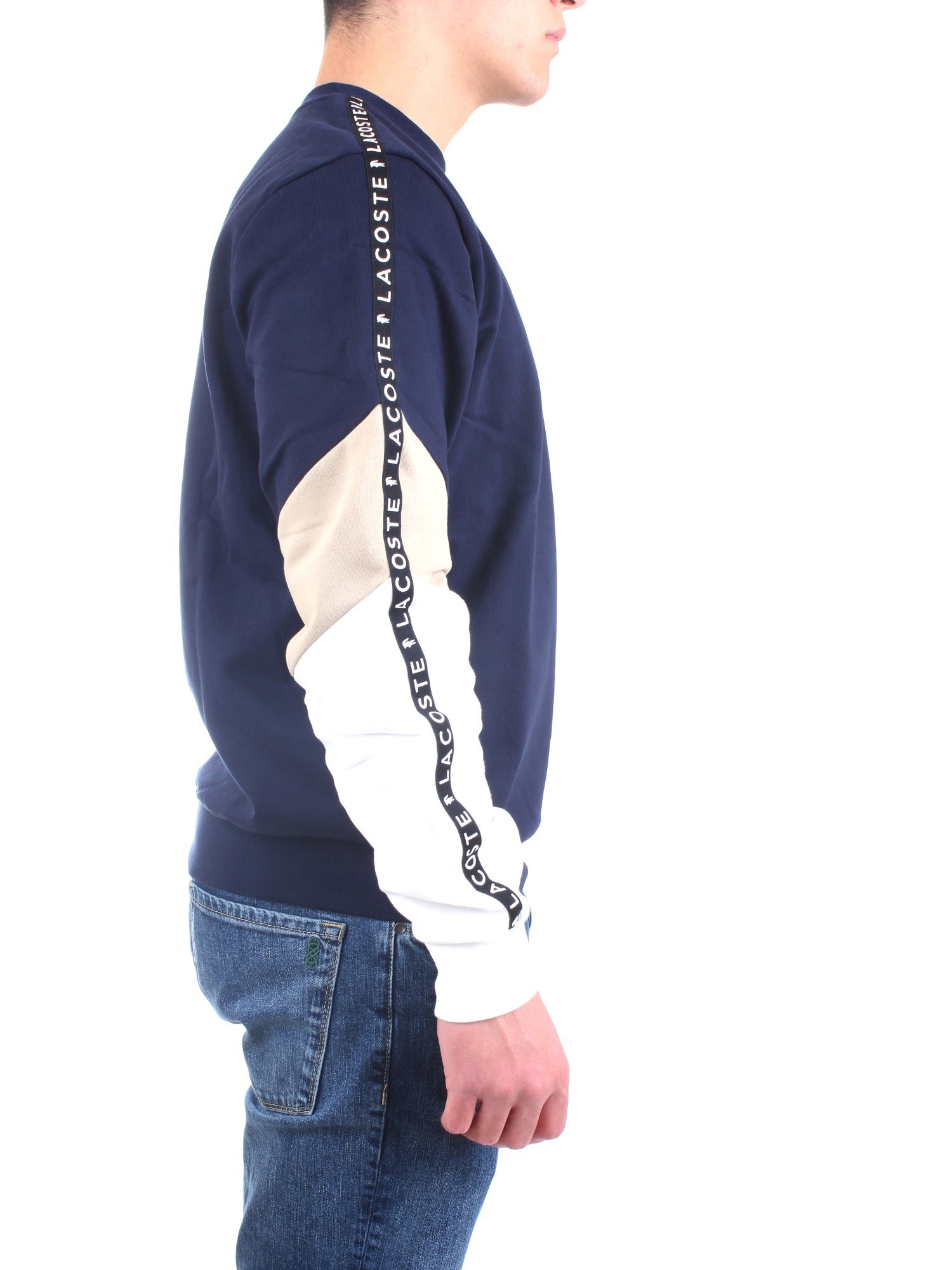 Lacoste SH6889 00 Blue Clothing Man Sweater Lacoste SH6889 00 Blue Clothing Man Sweater