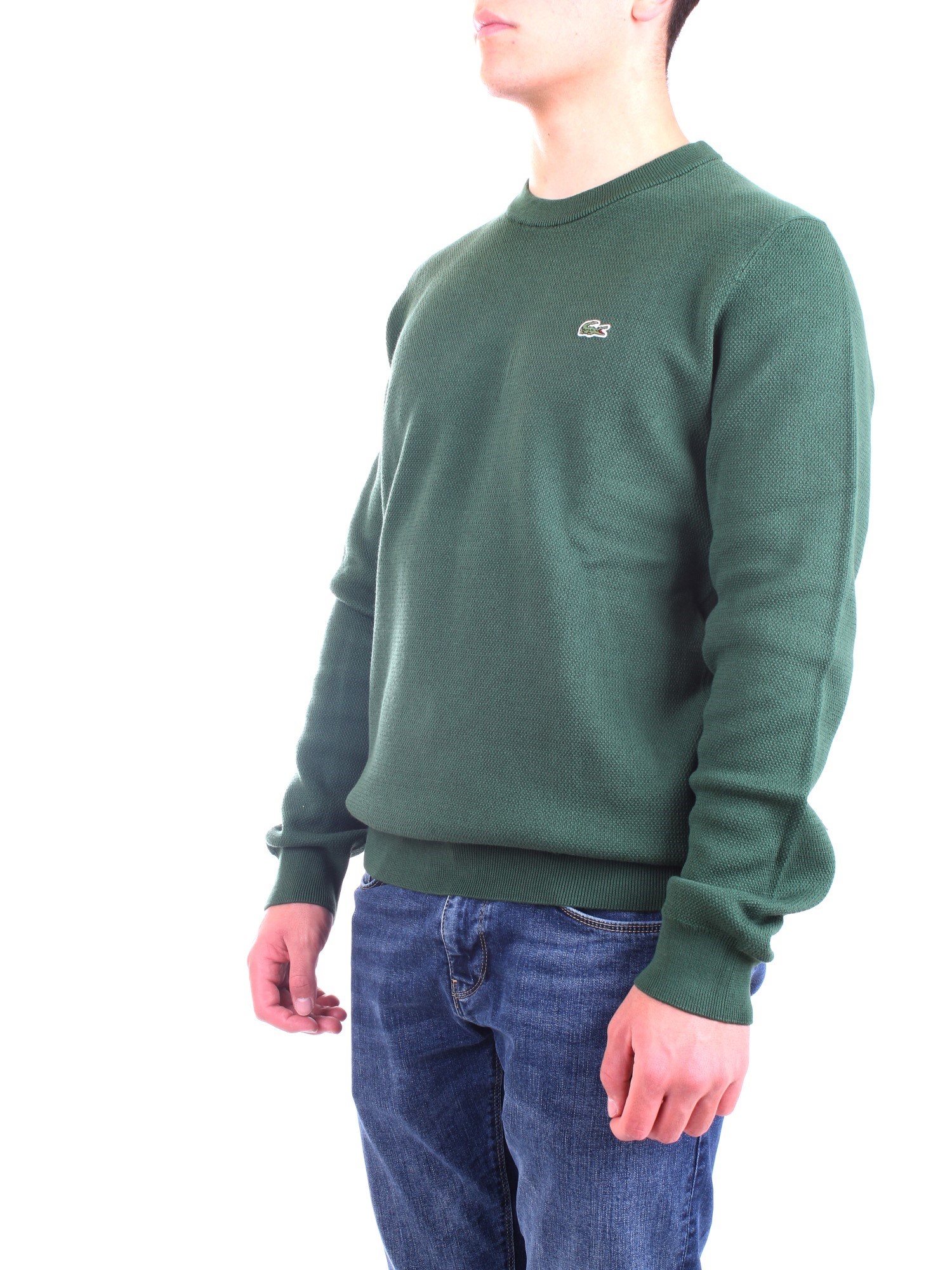 Lacoste AH1964 00 Green Clothing Man Sweater Lacoste AH1964 00 Green Clothing Man Sweater