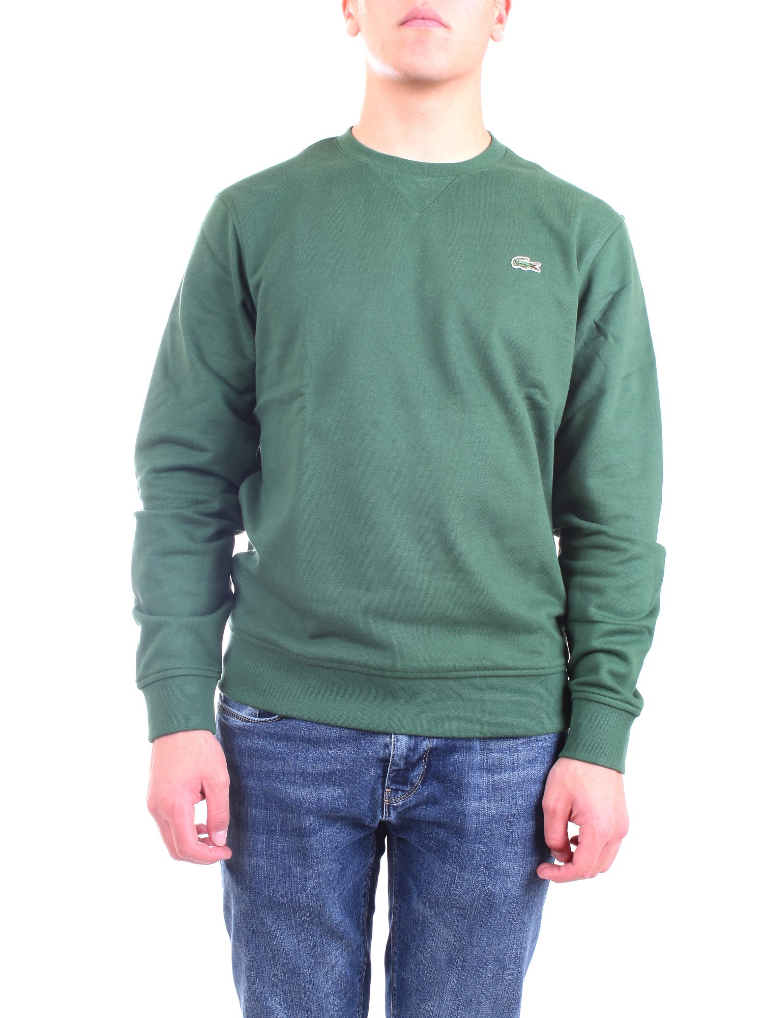 Lacoste SH1505 00 Green Clothing Man Sweater Lacoste SH1505 00 Green Clothing Man Sweater