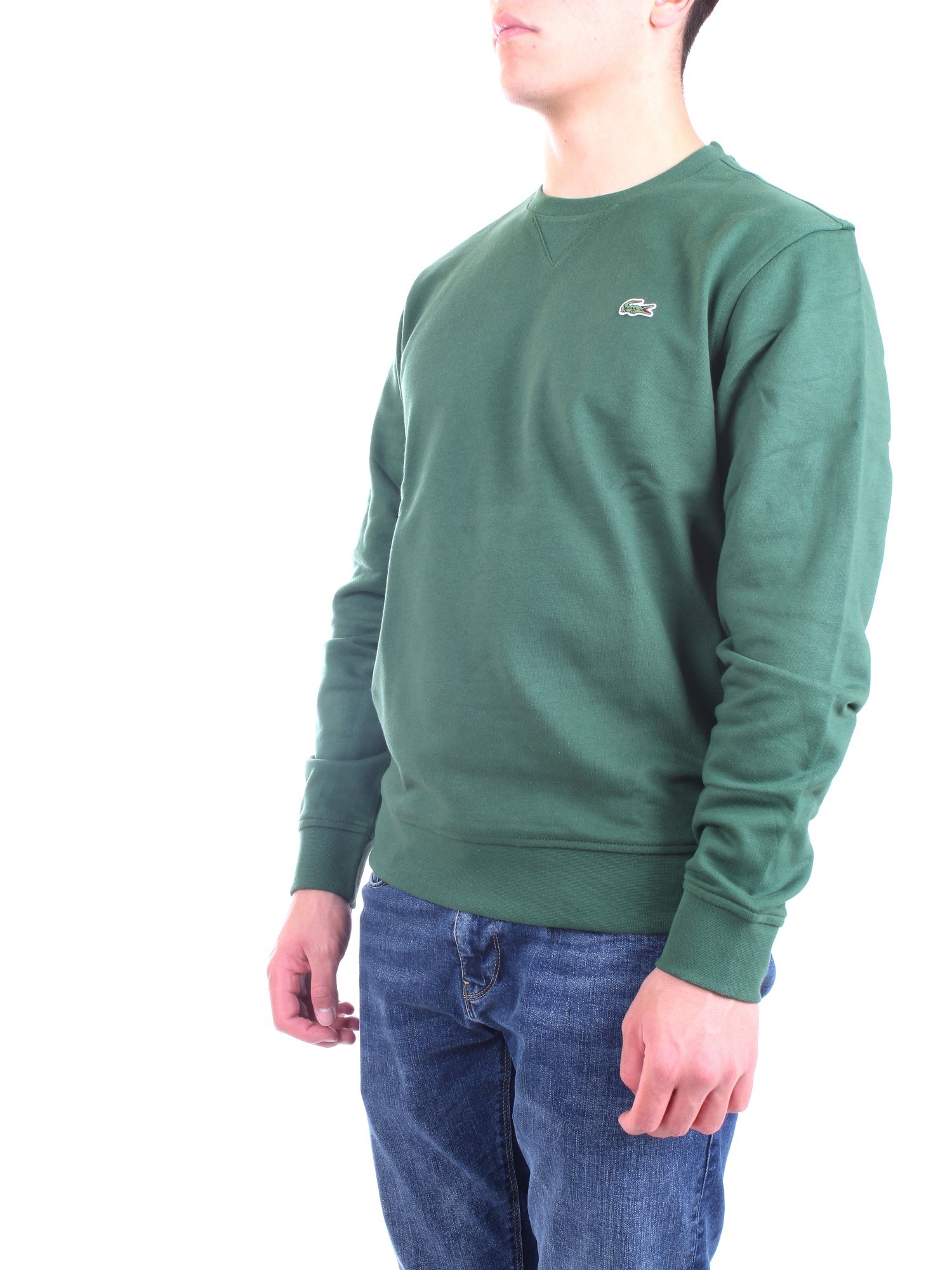 Lacoste SH1505 00 Green Clothing Man Sweater Lacoste SH1505 00 Green Clothing Man Sweater
