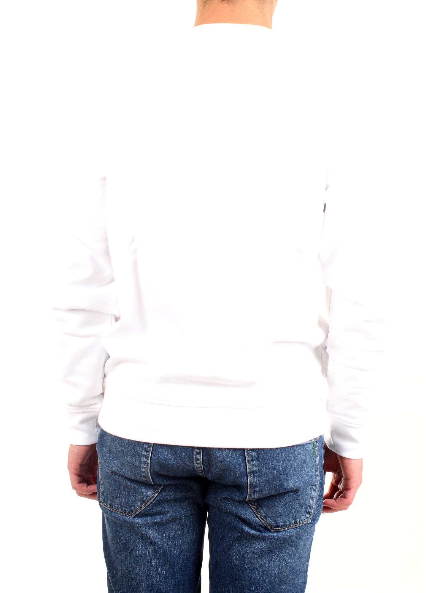 Lacoste SH1505 00 White Clothing Man Sweater Lacoste SH1505 00 White Clothing Man Sweater