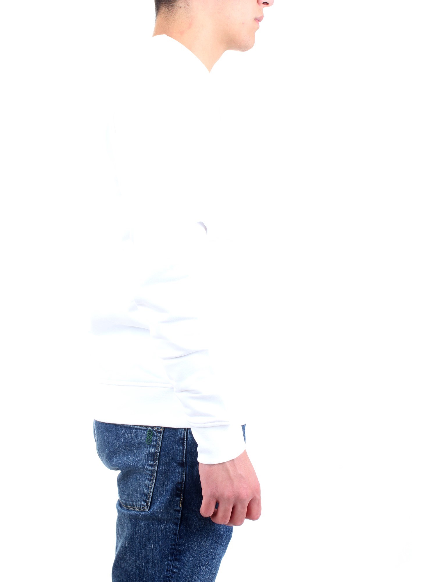 Lacoste SH1505 00 White Clothing Man Sweater Lacoste SH1505 00 White Clothing Man Sweater