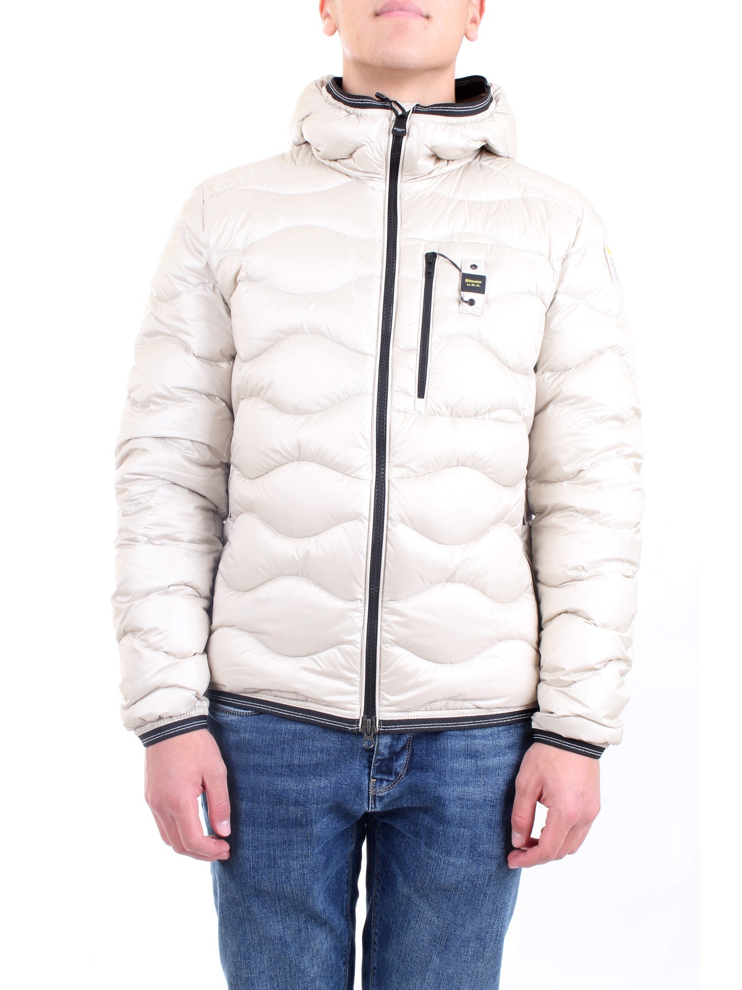 Blauer 21WBLUC03080 004719 White Clothing Man Duvet Blauer 21WBLUC03080 004719 White Clothing Man Duvet
