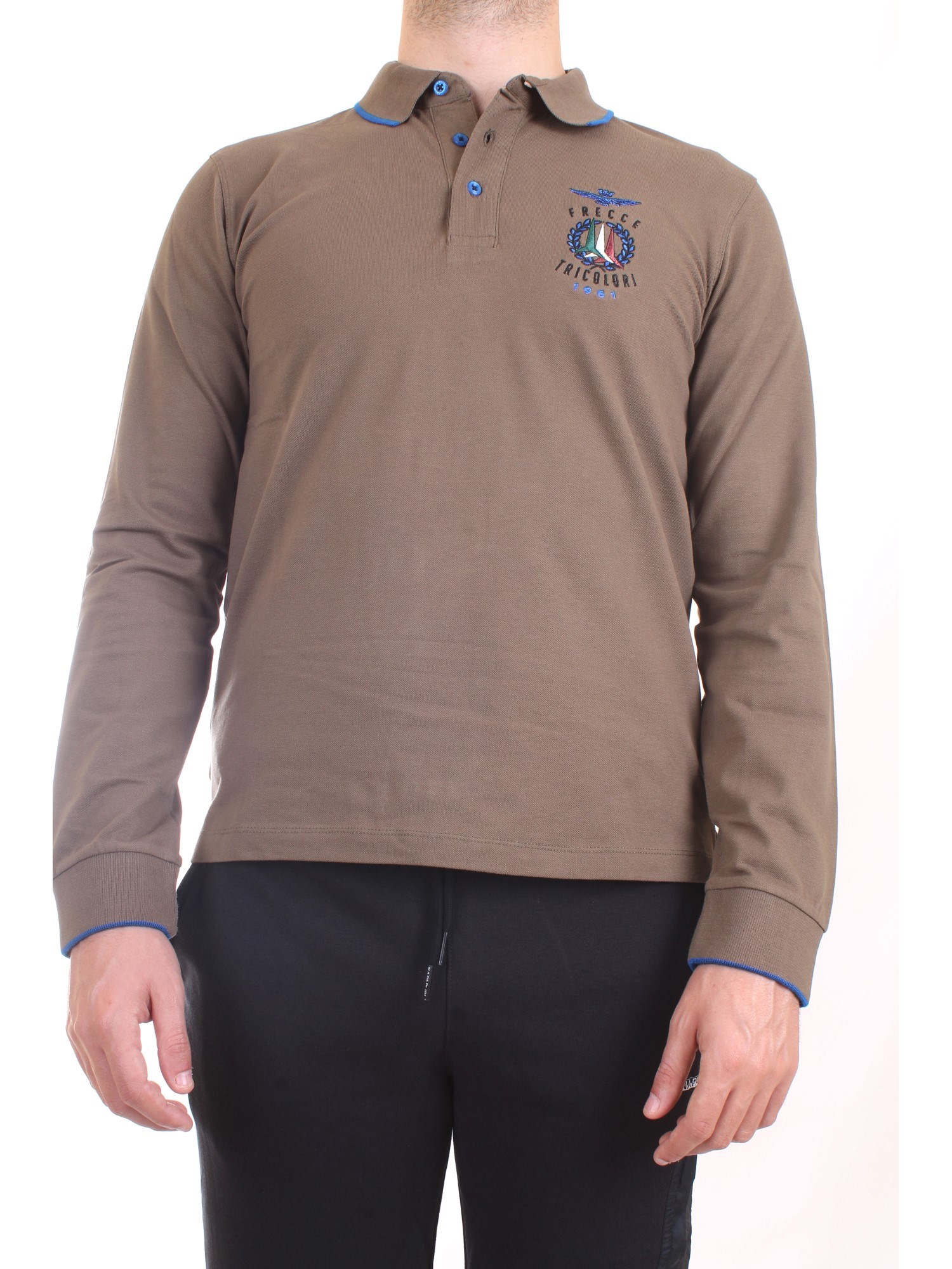 AERONAUTICA MILITARE 212PO1570P191 Khaki green Clothing Man Polo shirt AERONAUTICA MILITARE 212PO1570P191 Khaki green Clothing Man Polo shirt