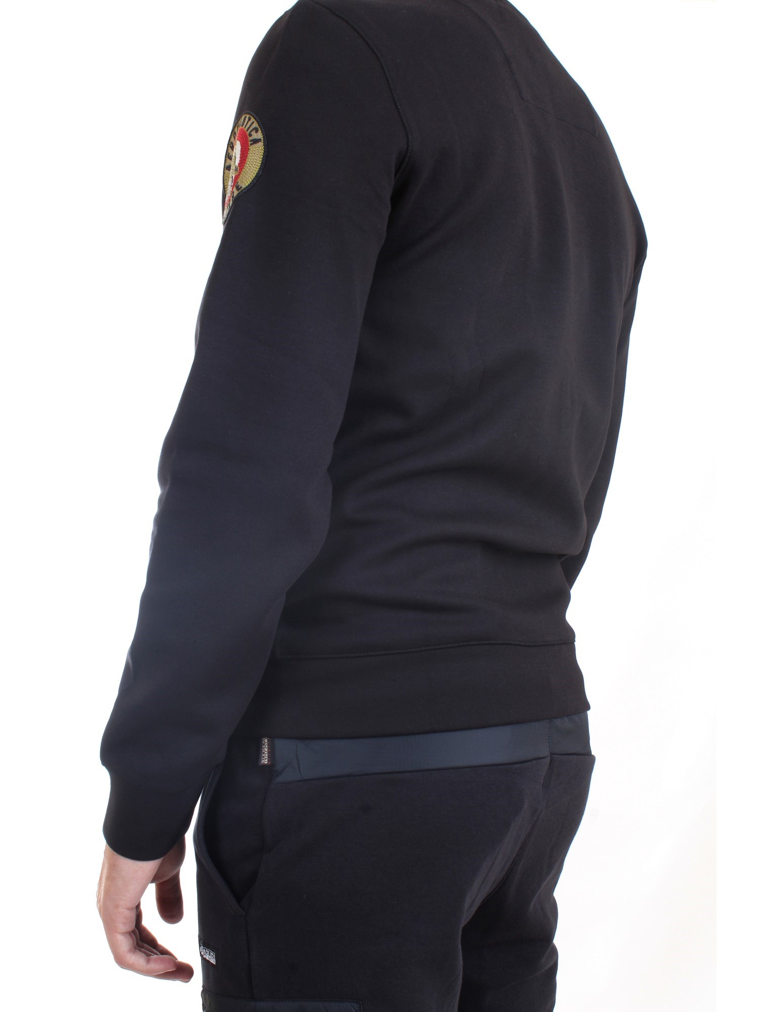 AERONAUTICA MILITARE 212FE1634F456 Black Clothing Man Sweater AERONAUTICA MILITARE 212FE1634F456 Black Clothing Man Sweater