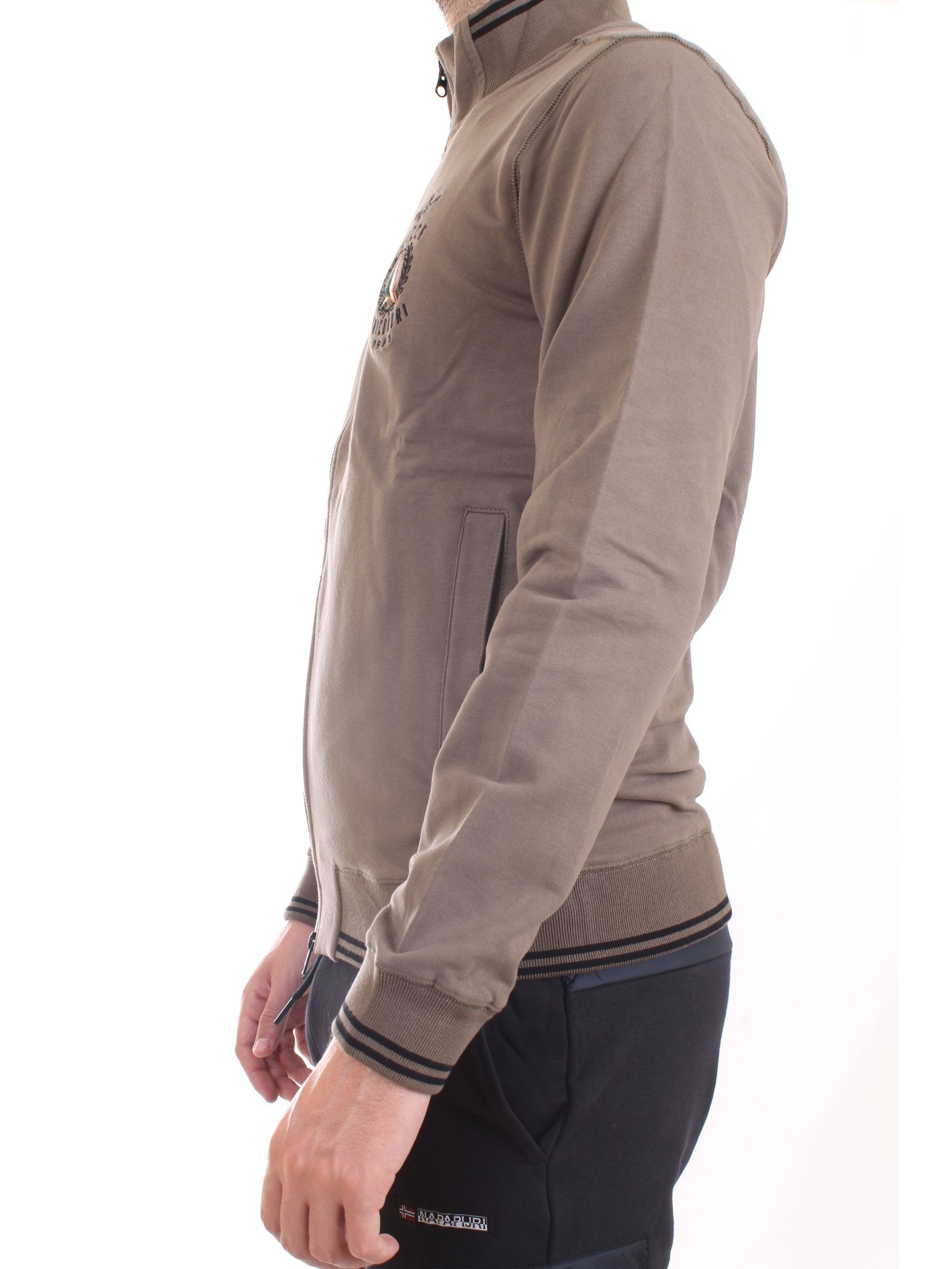 AERONAUTICA MILITARE 212FE1625F439 Khaki green Clothing Man Sweater AERONAUTICA MILITARE 212FE1625F439 Khaki green Clothing Man Sweater
