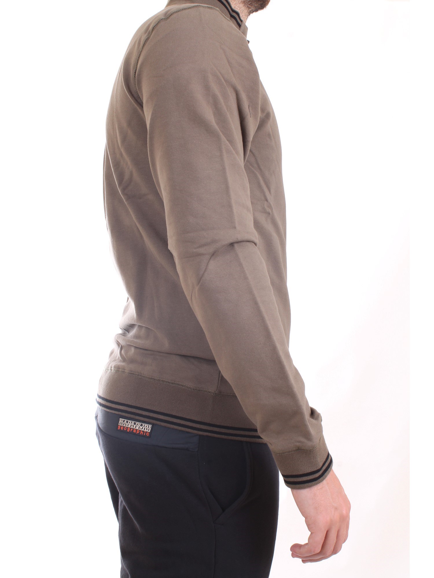 AERONAUTICA MILITARE 212FE1625F439 Khaki green Clothing Man Sweater AERONAUTICA MILITARE 212FE1625F439 Khaki green Clothing Man Sweater