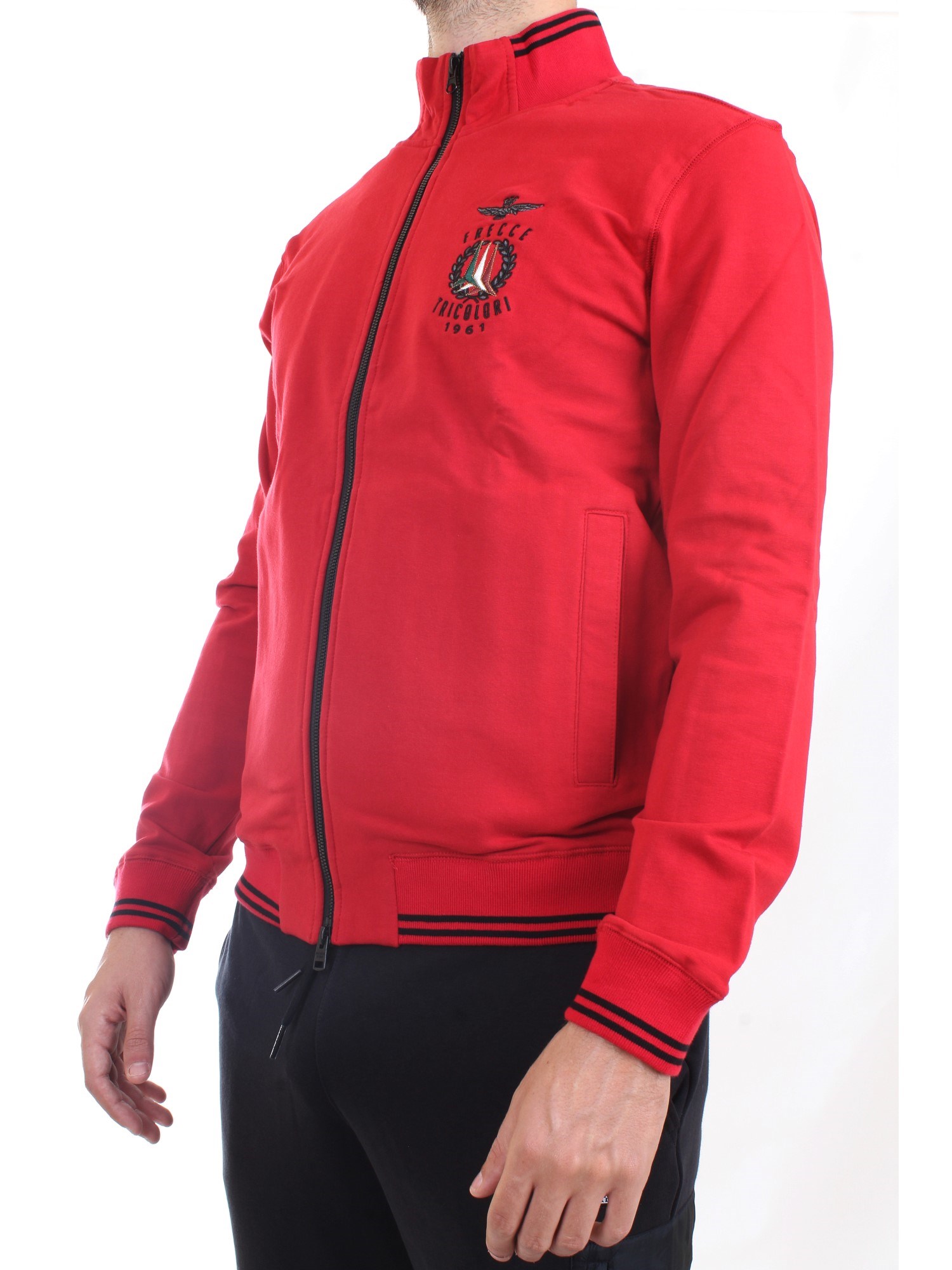 AERONAUTICA MILITARE 212FE1625F439 Red Clothing Man Sweater AERONAUTICA MILITARE 212FE1625F439 Red Clothing Man Sweater