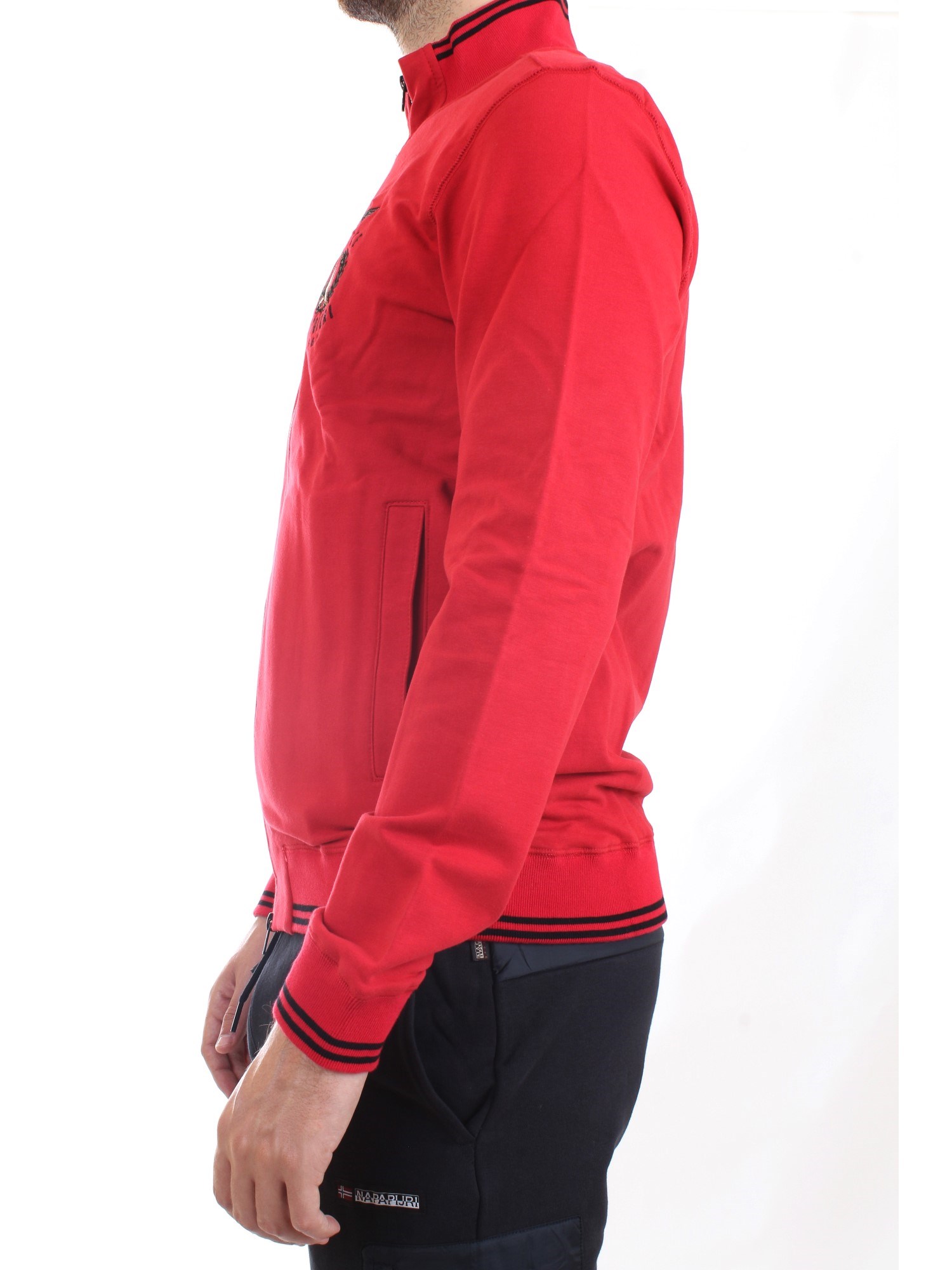 AERONAUTICA MILITARE 212FE1625F439 Red Clothing Man Sweater AERONAUTICA MILITARE 212FE1625F439 Red Clothing Man Sweater