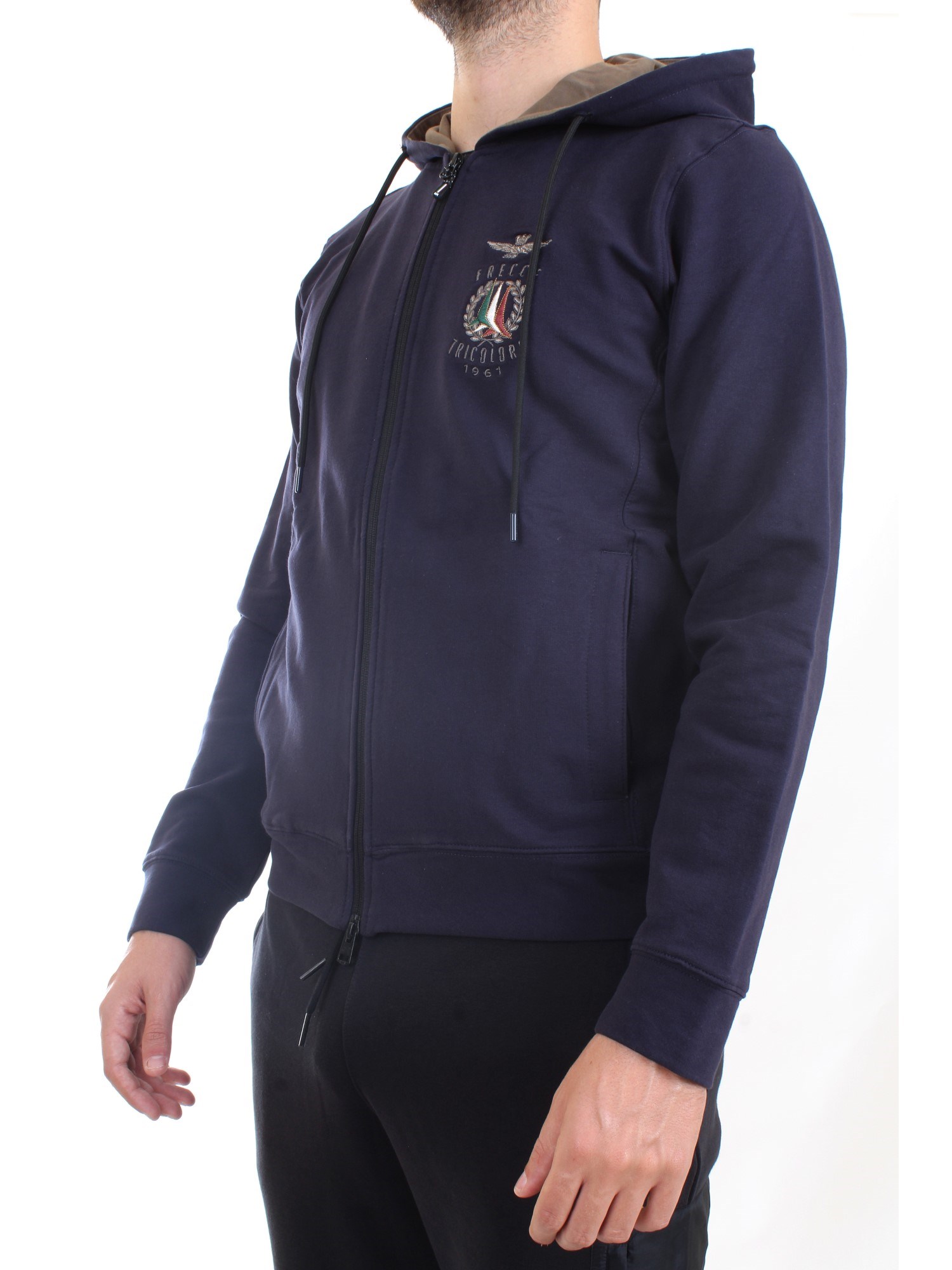 AERONAUTICA MILITARE 212FE1630F439 Blue Clothing Man Sweater AERONAUTICA MILITARE 212FE1630F439 Blue Clothing Man Sweater
