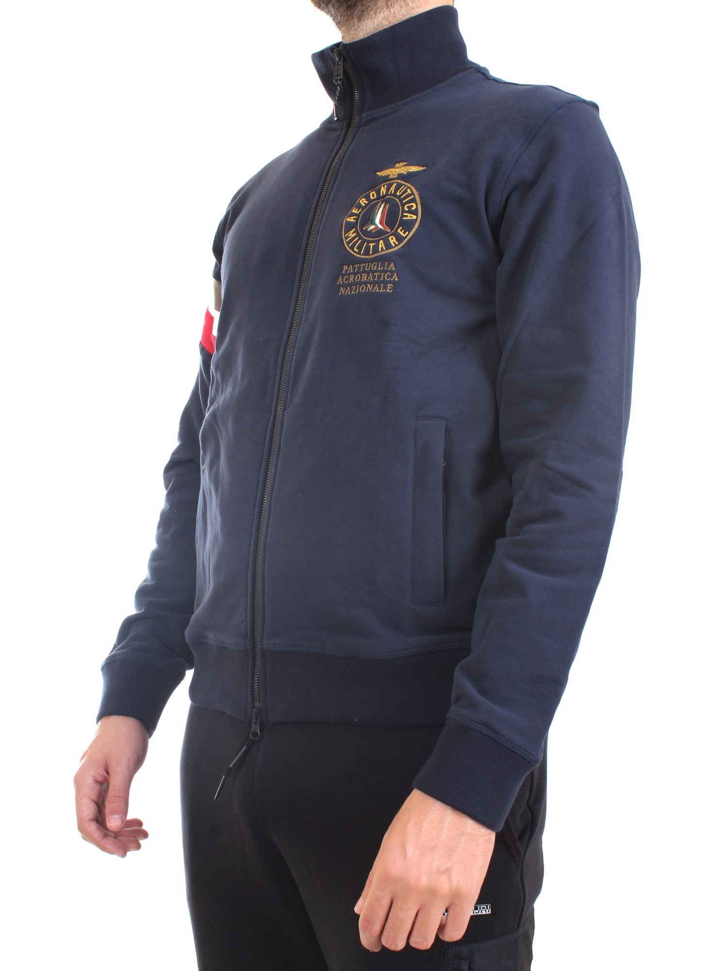 AERONAUTICA MILITARE 212FE1653F313 Blue Clothing Man Sweater AERONAUTICA MILITARE 212FE1653F313 Blue Clothing Man Sweater