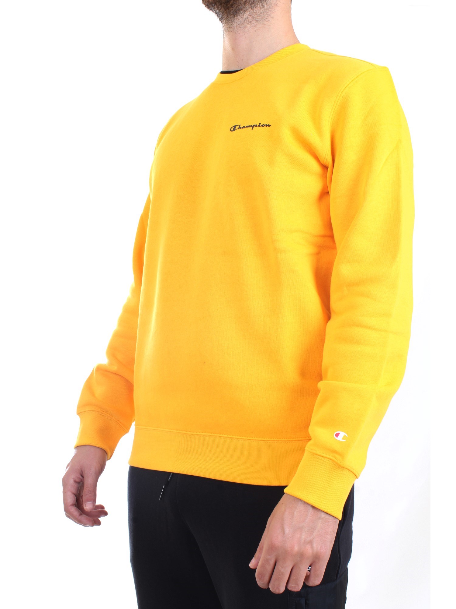 CHAMPION 214750 Ochre Clothing Man Sweater CHAMPION 214750 Ochre Clothing Man Sweater