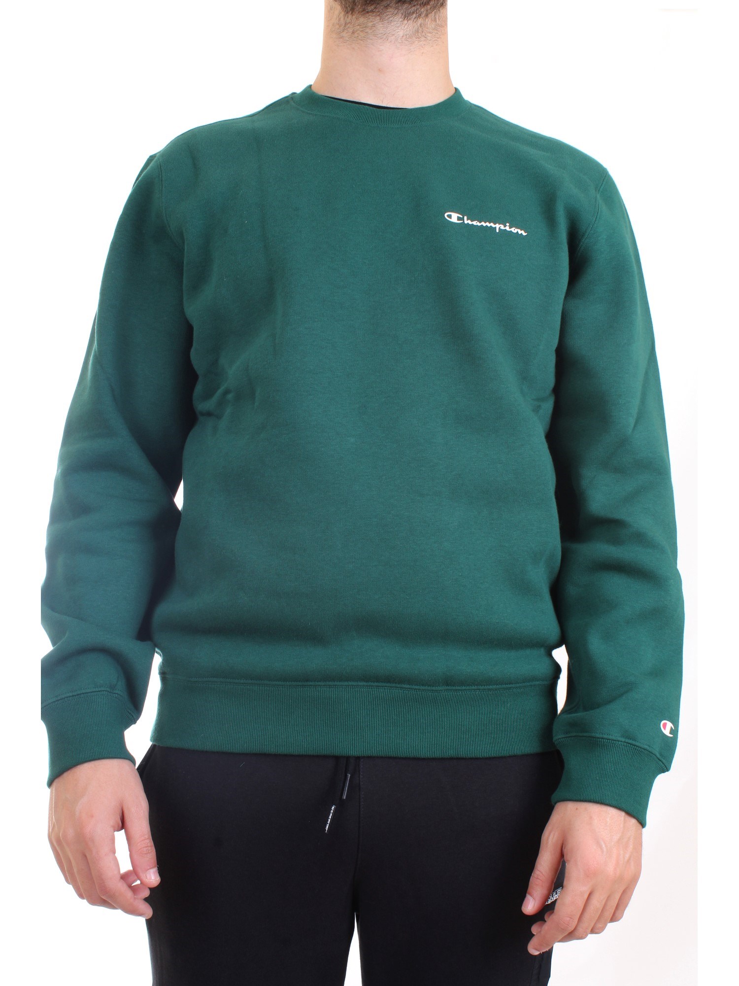 CHAMPION 214750 Green Clothing Man Sweater CHAMPION 214750 Green Clothing Man Sweater