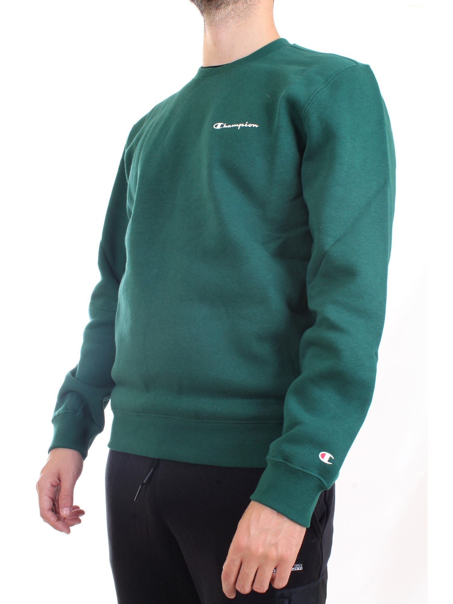 CHAMPION 214750 Green Clothing Man Sweater CHAMPION 214750 Green Clothing Man Sweater