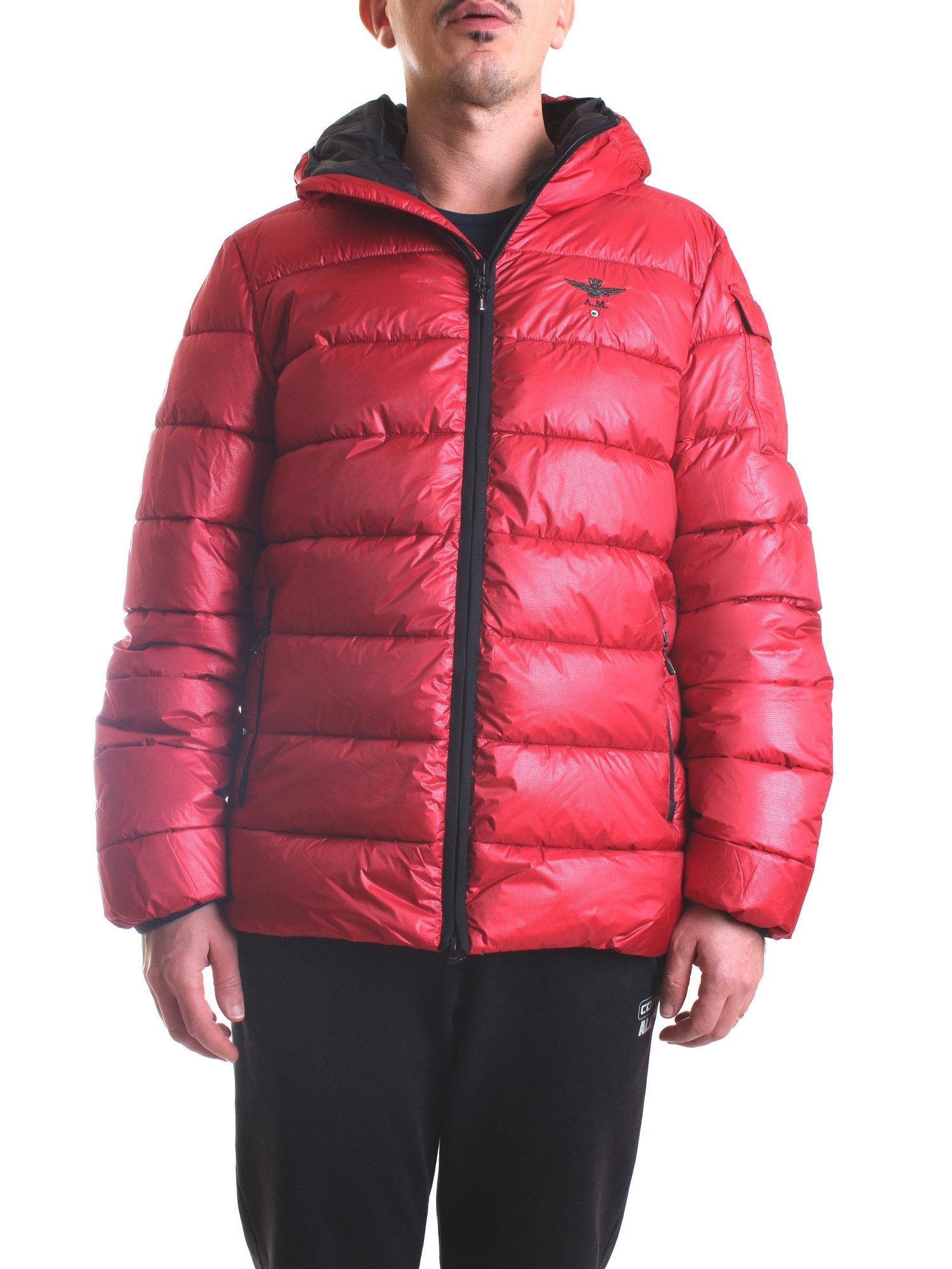 AERONAUTICA MILITARE 212AB1967CT2878 Red Clothing Man Duvet AERONAUTICA MILITARE 212AB1967CT2878 Red Clothing Man Duvet