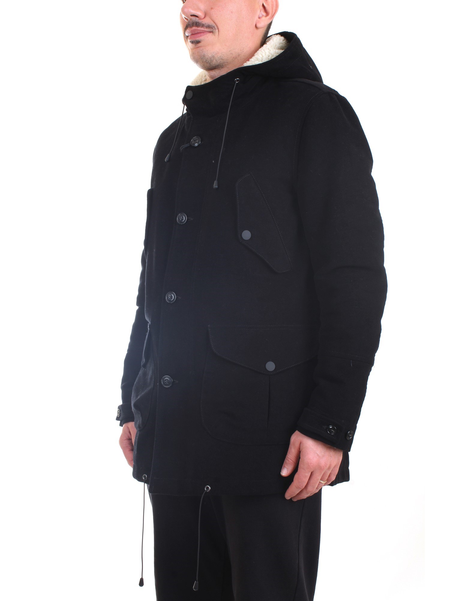 Officina36 0484008468 Black Clothing Man PARKA Officina36 0484008468 Black Clothing Man PARKA