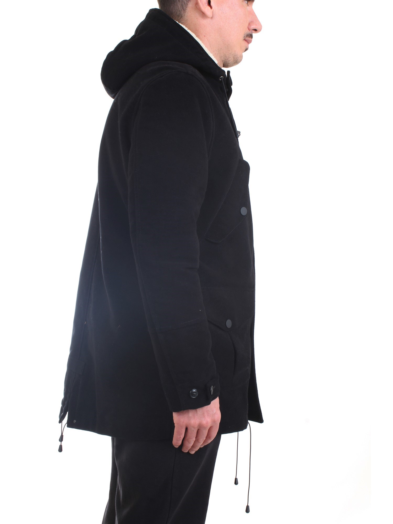 Officina36 0484008468 Black Clothing Man PARKA Officina36 0484008468 Black Clothing Man PARKA