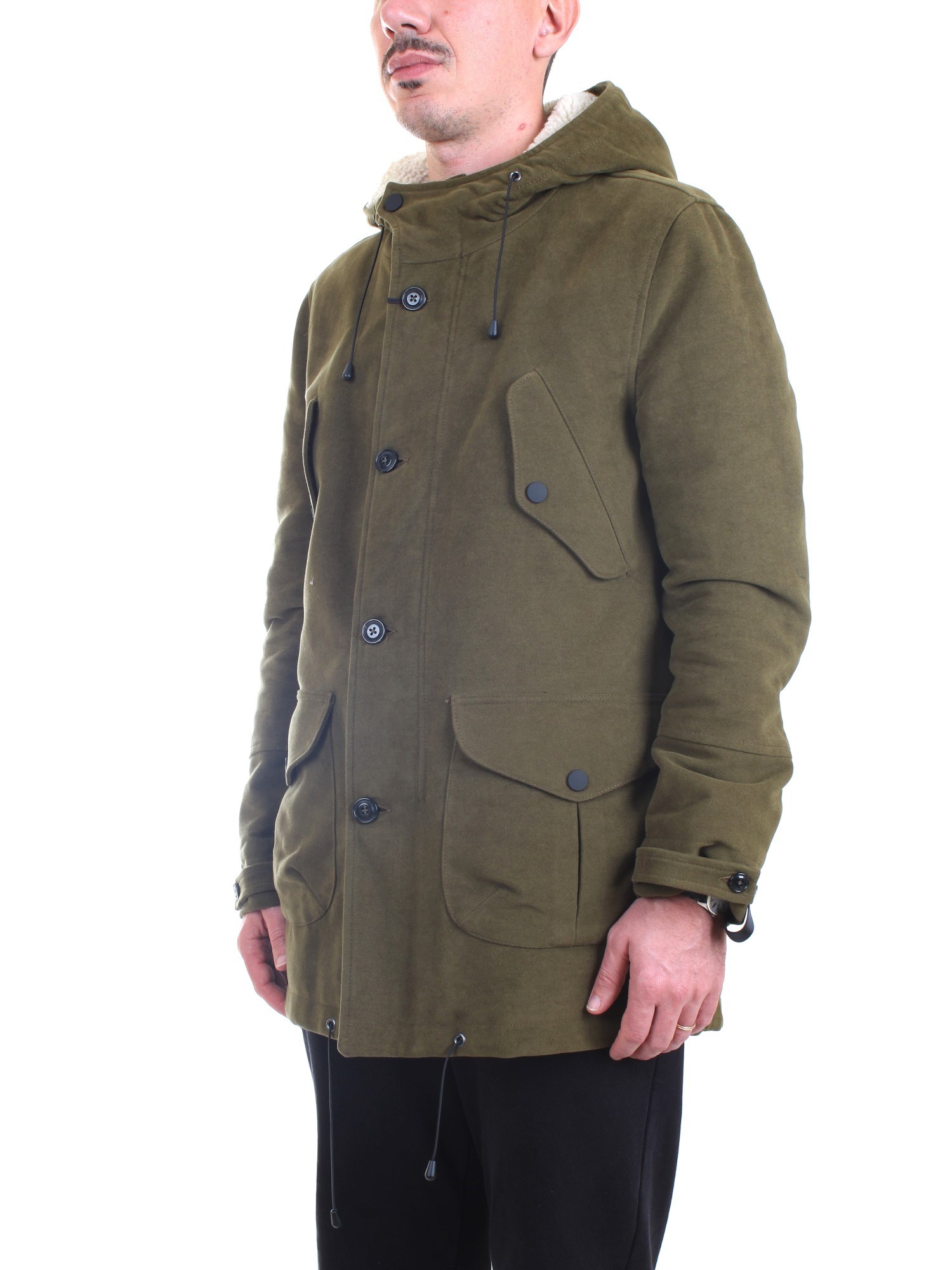 Officina36 0484008468 Military green Clothing Man PARKA Officina36 0484008468 Military green Clothing Man PARKA