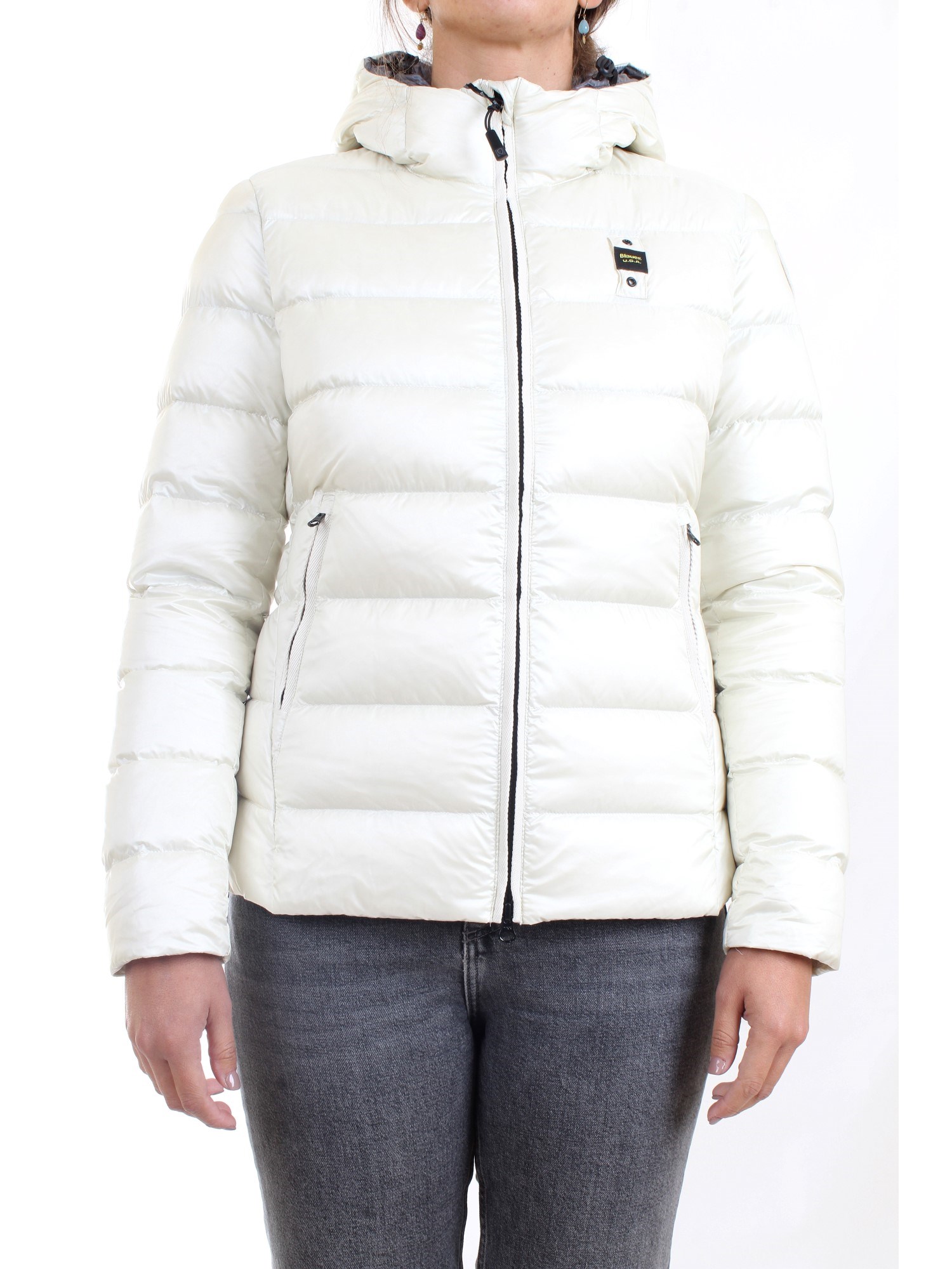 Blauer 21WBLDC03073 005050 White Clothing Woman Duvet Blauer 21WBLDC03073 005050 White Clothing Woman Duvet