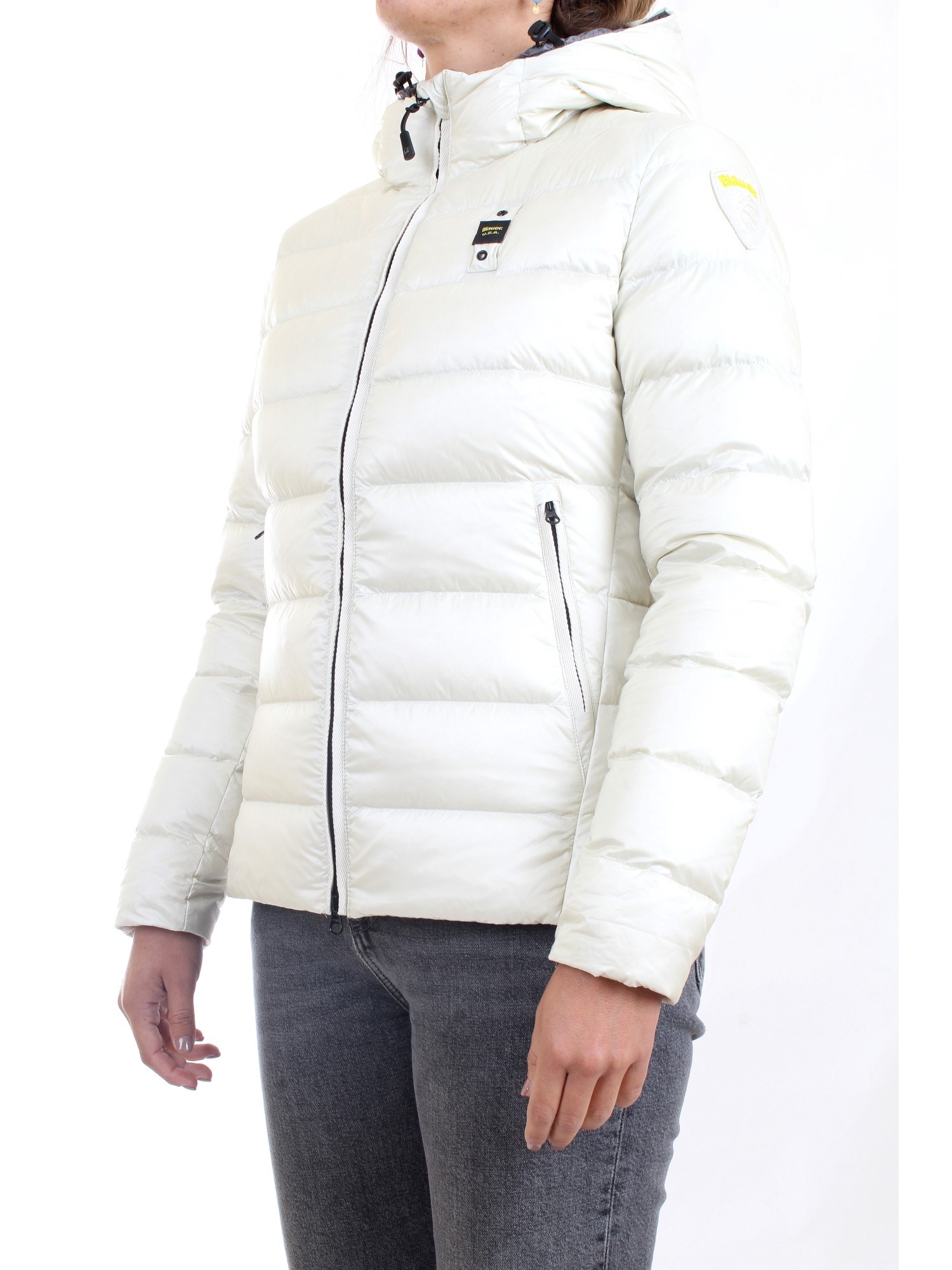 Blauer 21WBLDC03073 005050 White Clothing Woman Duvet Blauer 21WBLDC03073 005050 White Clothing Woman Duvet