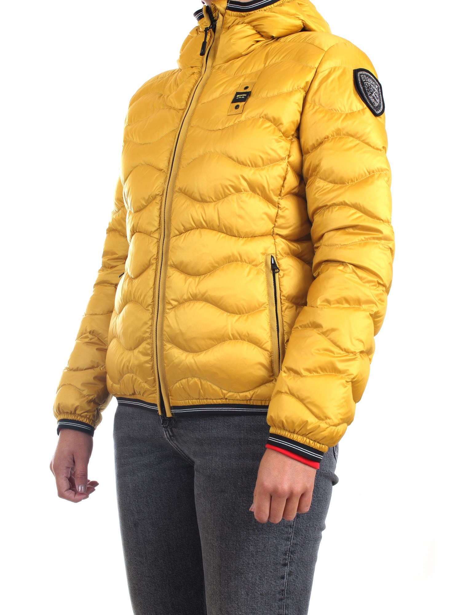 Blauer 21WBLDC03092 004938 Yellow Clothing Woman Duvet Blauer 21WBLDC03092 004938 Yellow Clothing Woman Duvet
