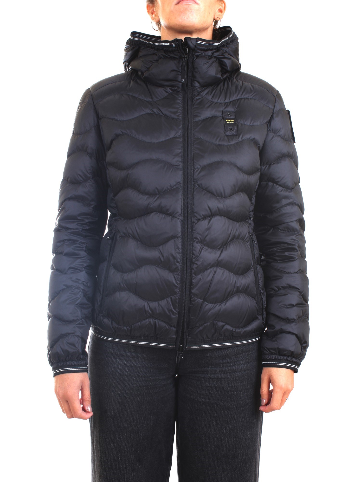 Blauer 21WBLDC03092 004938 Black Clothing Woman Duvet Blauer 21WBLDC03092 004938 Black Clothing Woman Duvet